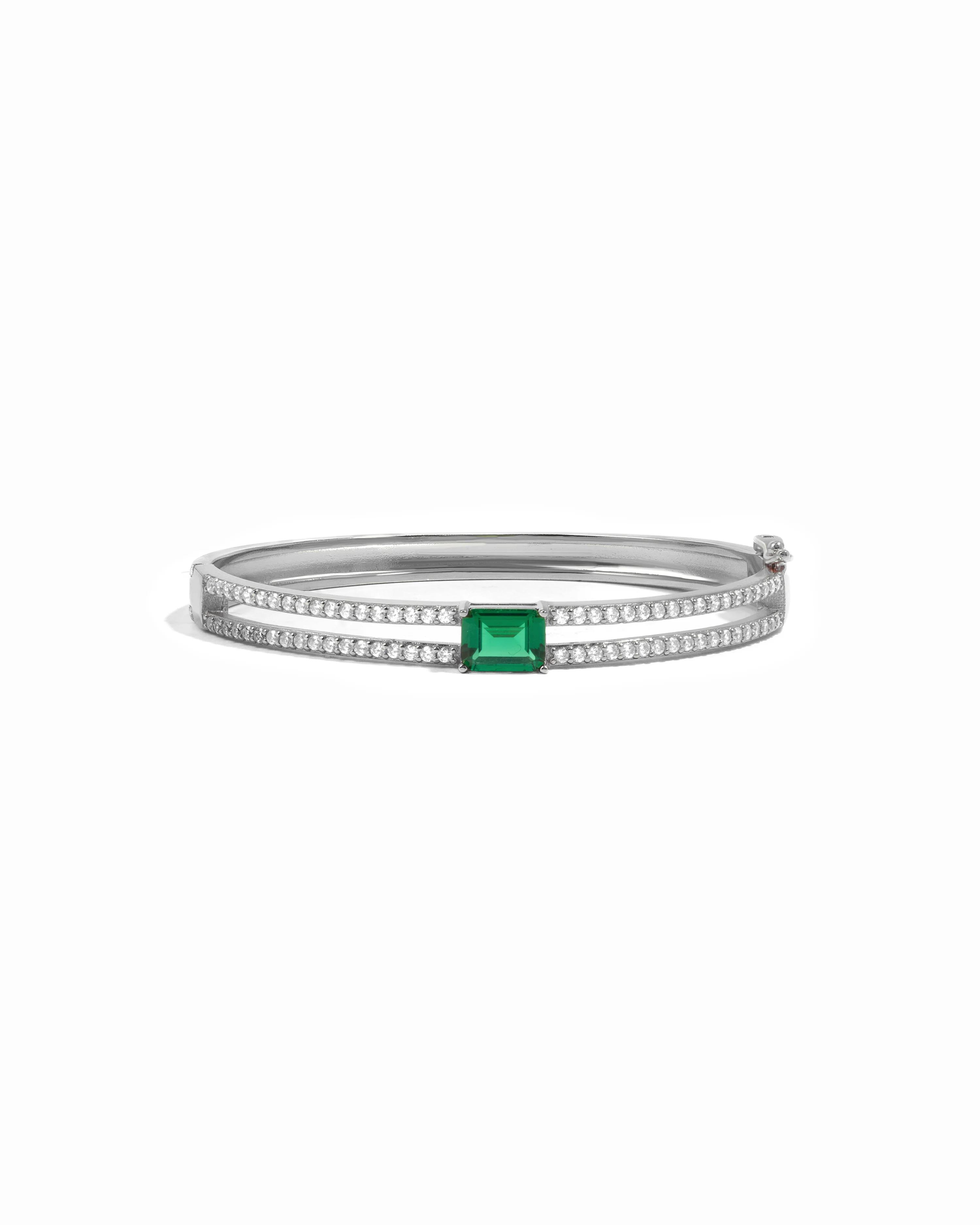 Emerald Pavé Bangle - Image 9