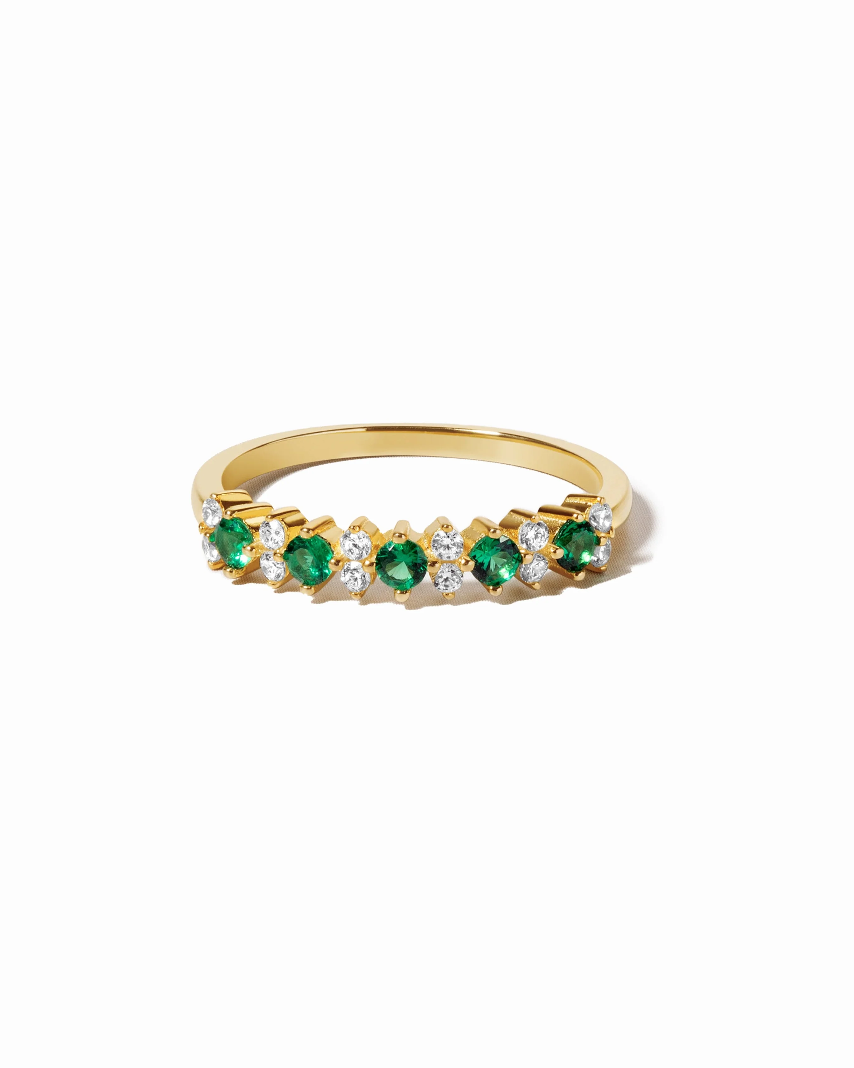 Emerald Stephanie Stacking Ring
