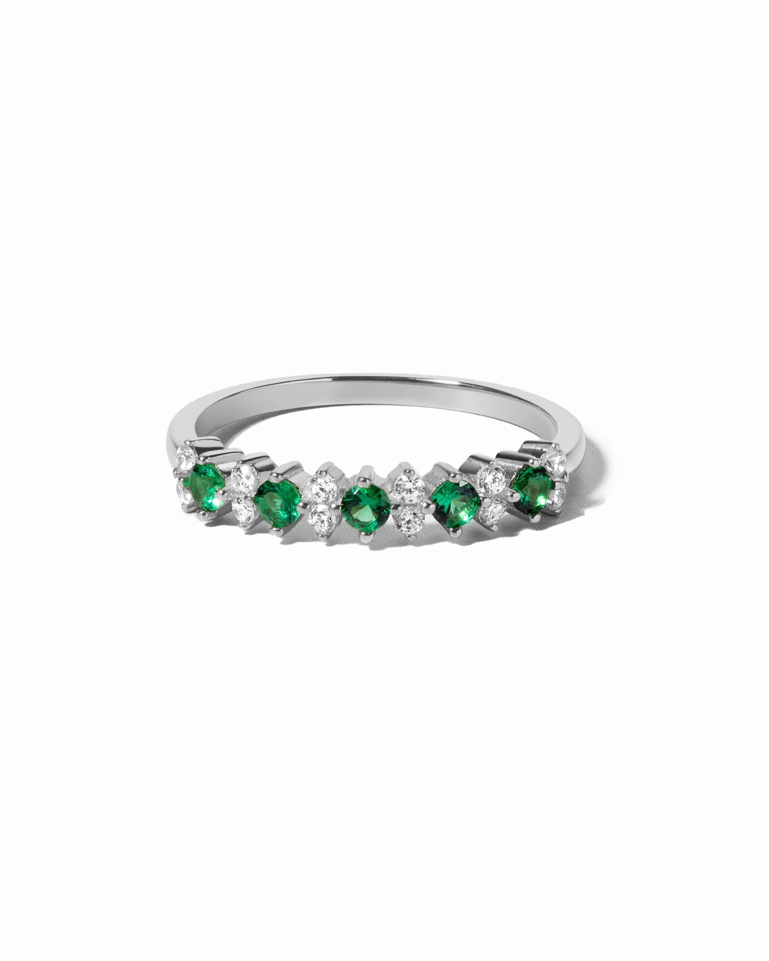 Emerald Stephanie Stacking Ring - Image 10