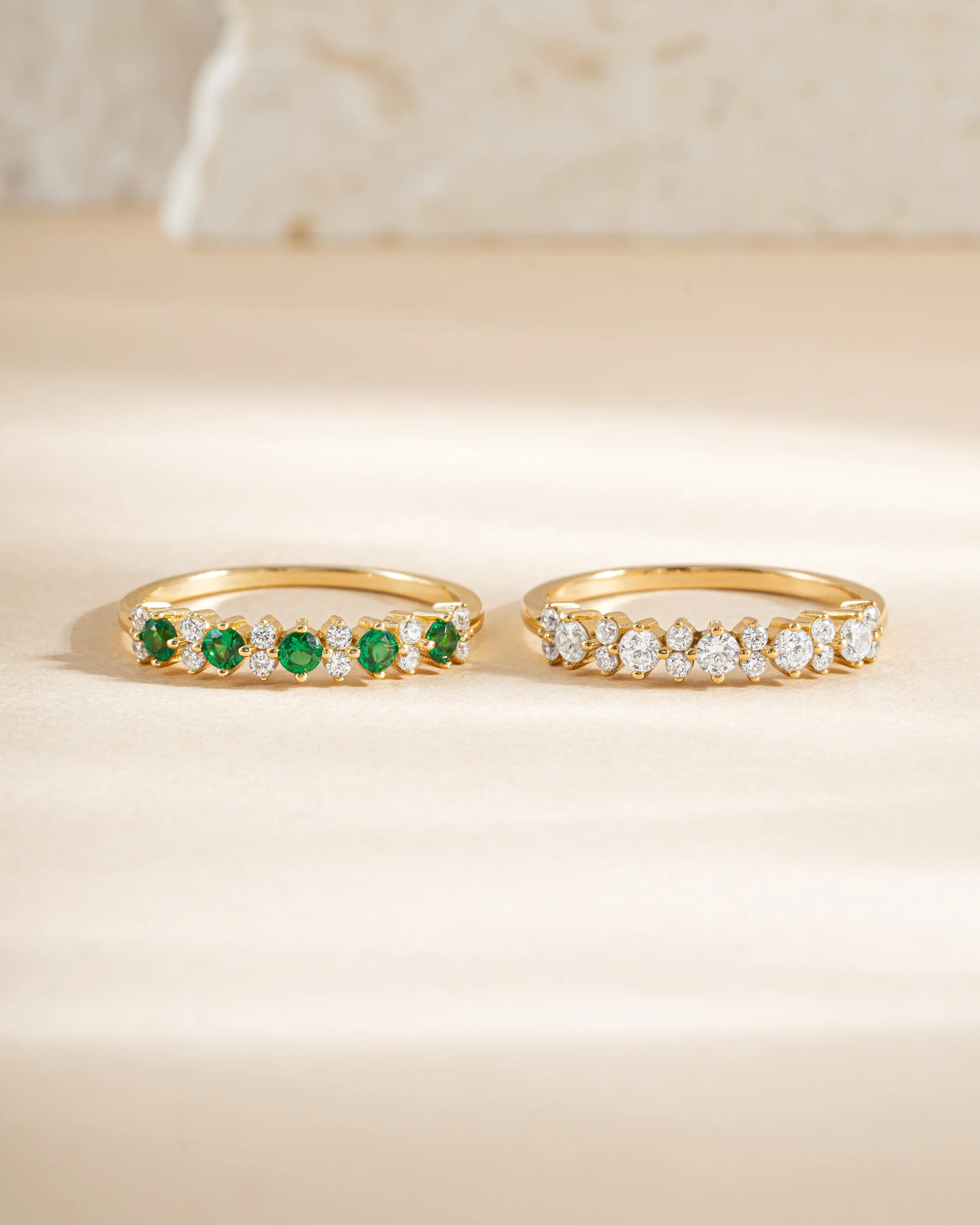 Emerald Stephanie Stacking Ring - Image 8