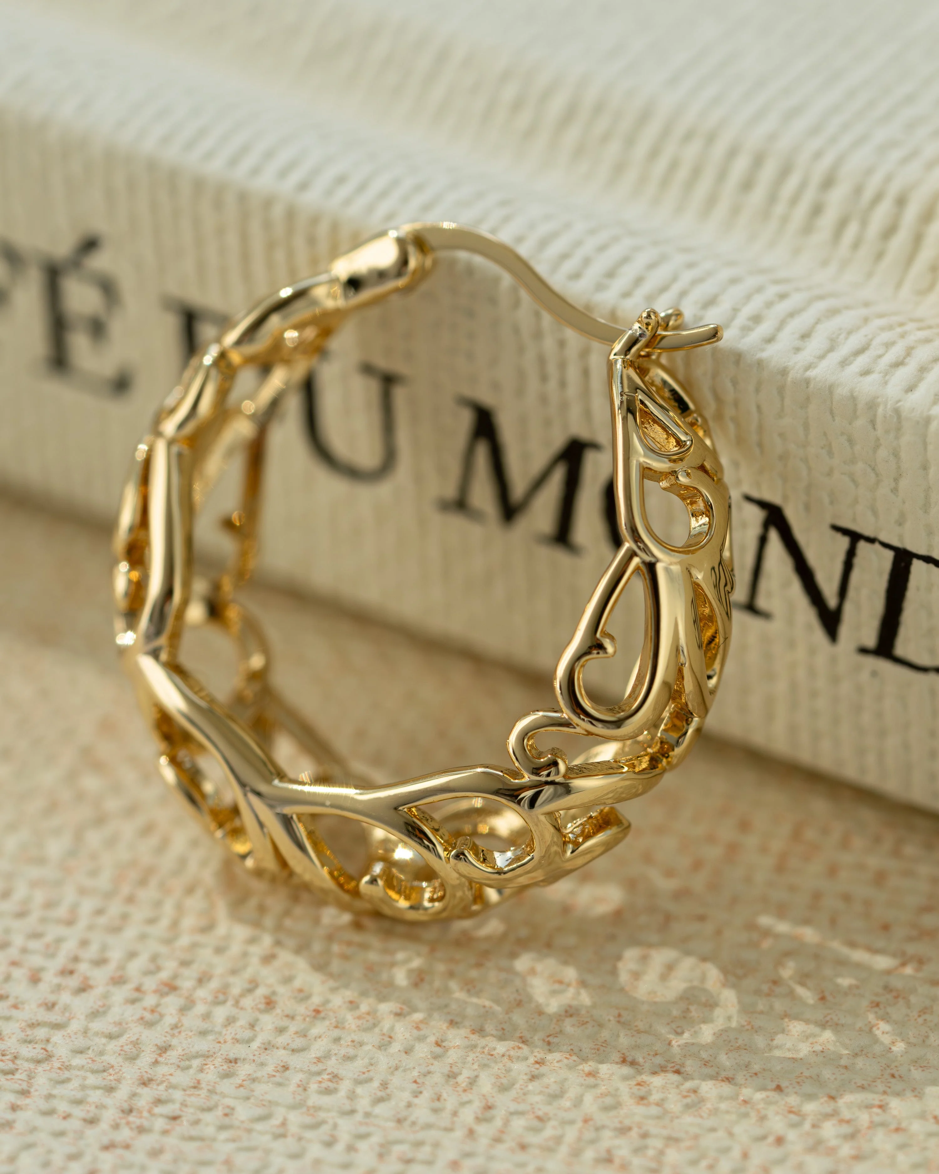 Filigree Tapered Hoops - Image 8