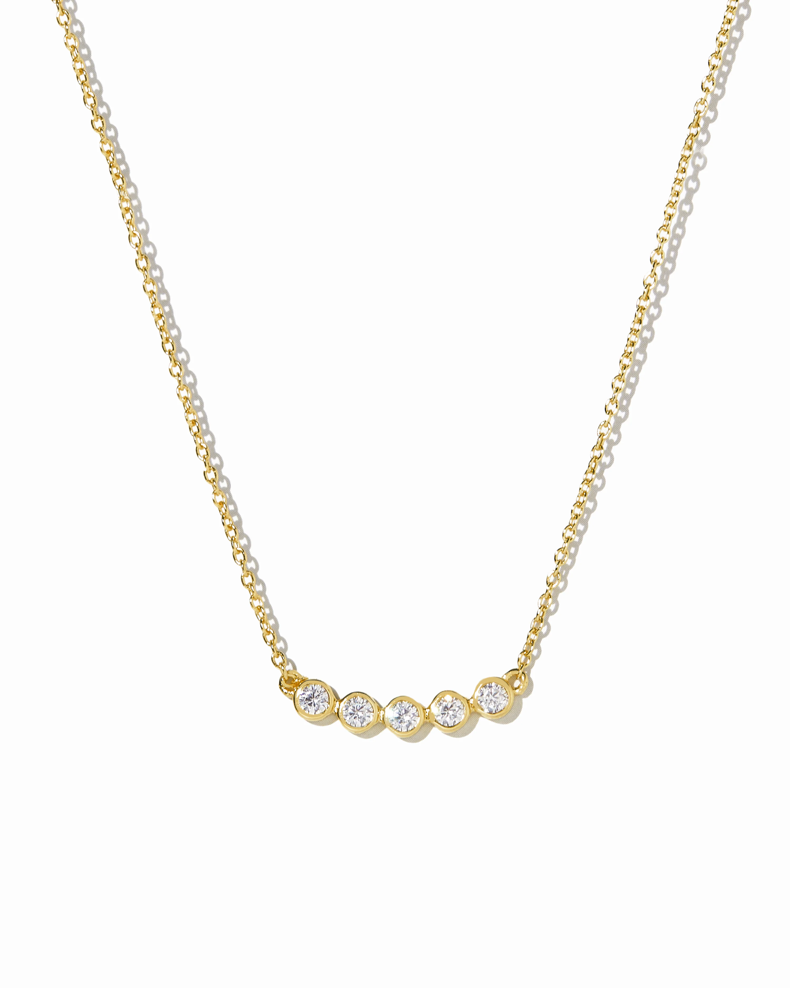 Five Stone Bar Necklace