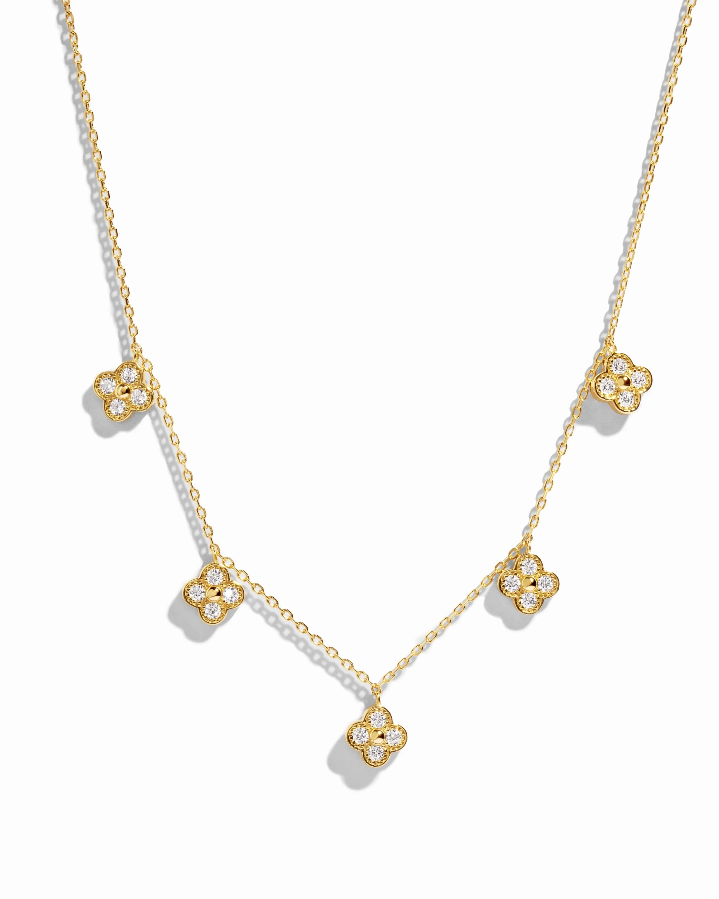 Four Leaf Clover Charm Necklace