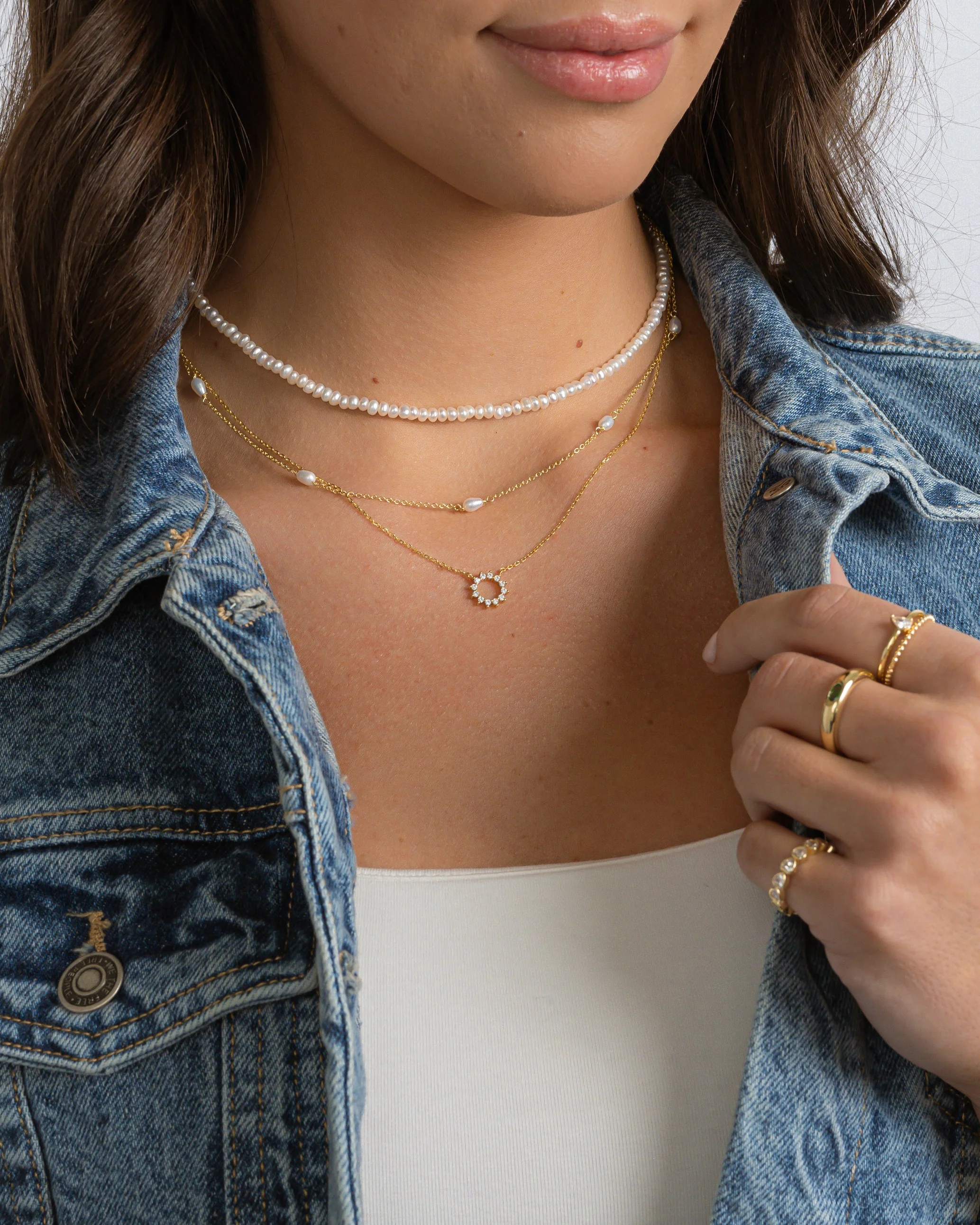 Freshwater Beaded Pearl Necklace - Image 4