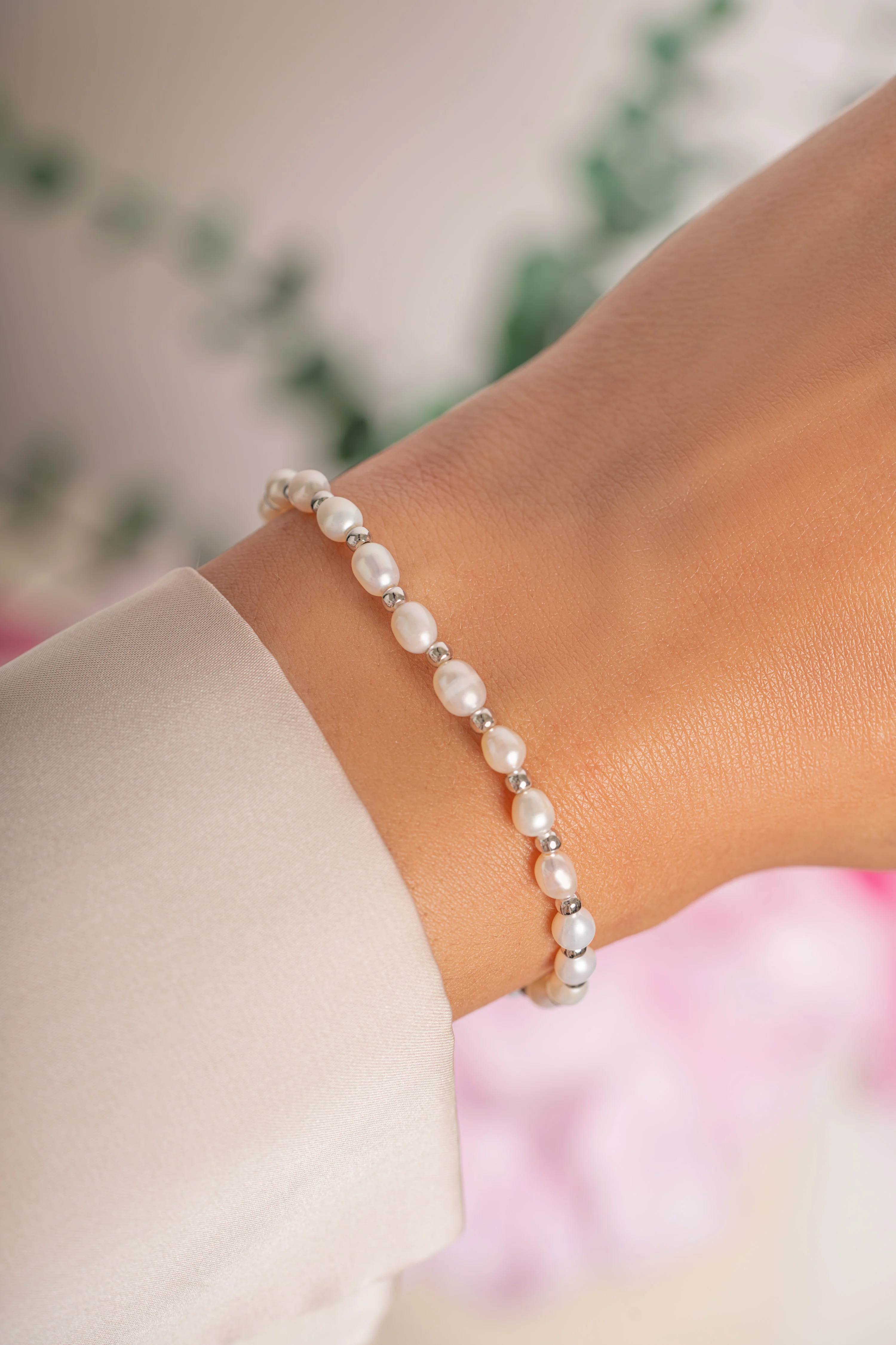 Freshwater Pearl Beaded Bracelet - Image 4