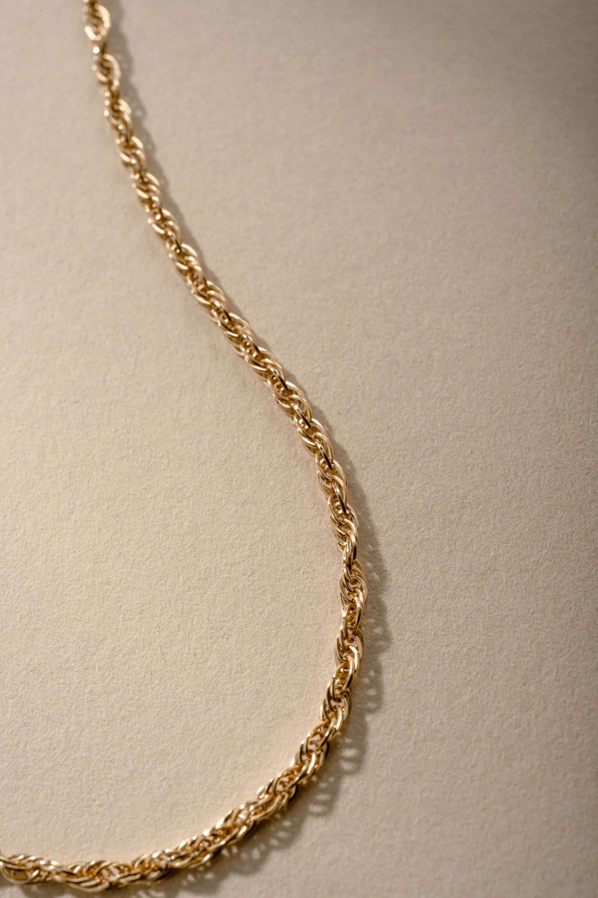 Gold Rope Chain Necklace - Image 3