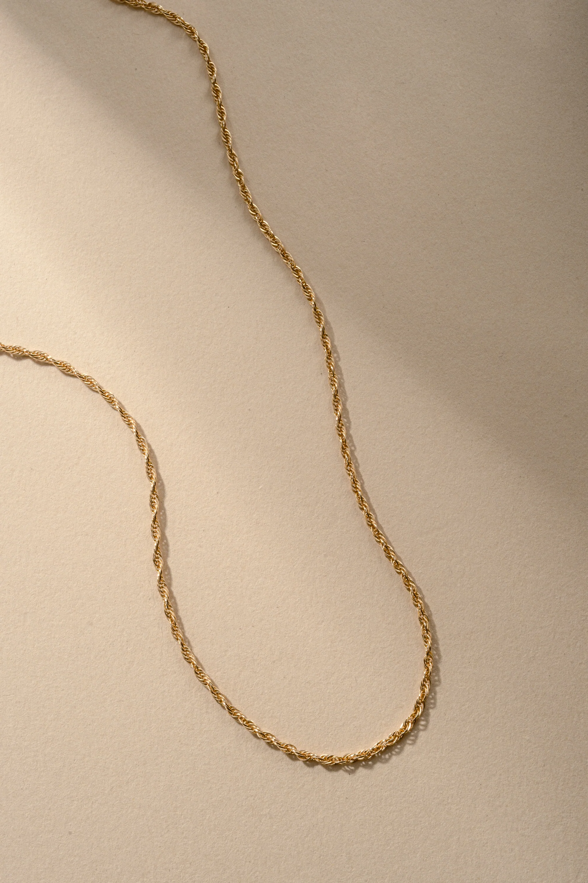 Gold Rope Chain Necklace - Image 4