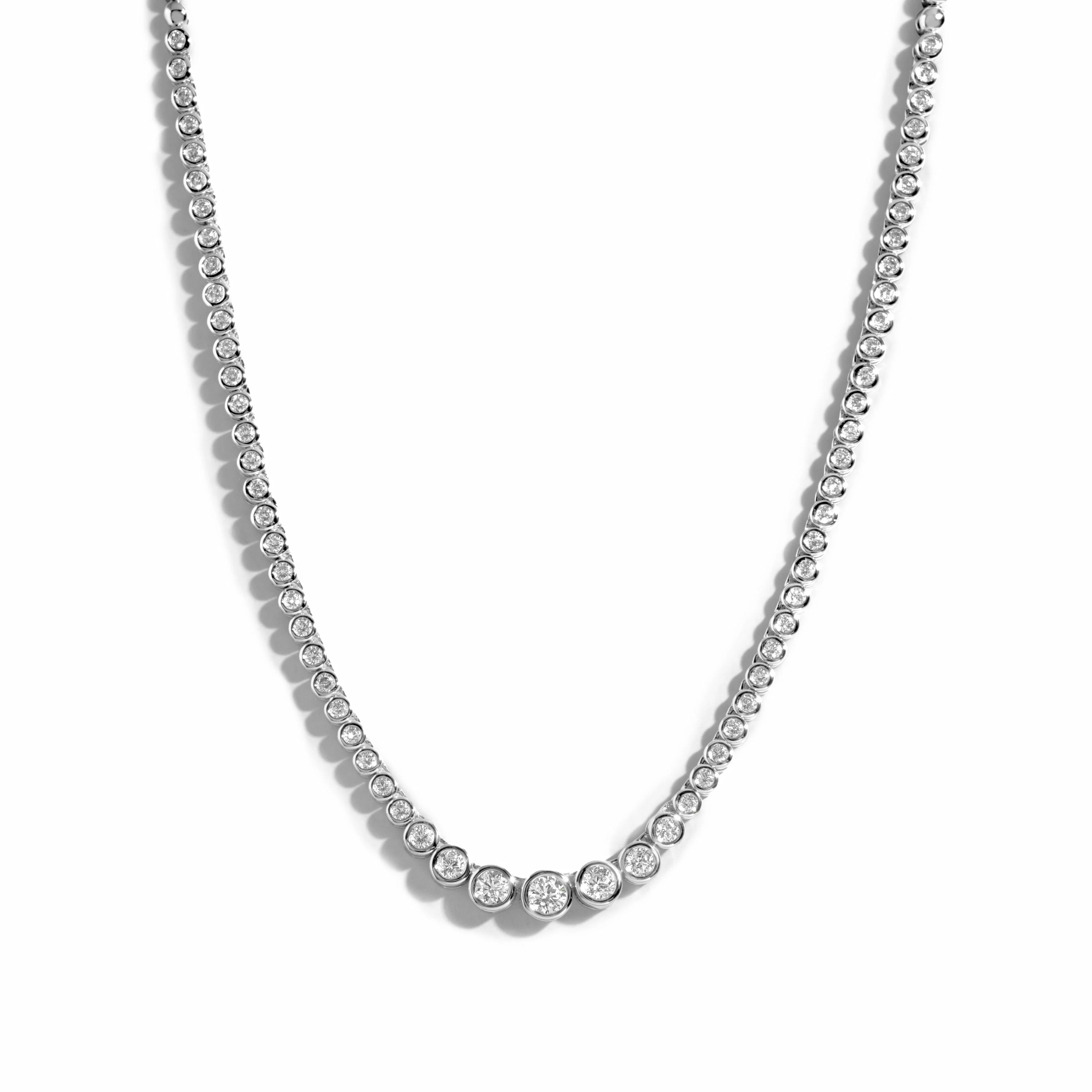 Gradient Bezel Tennis Necklace - Image 3