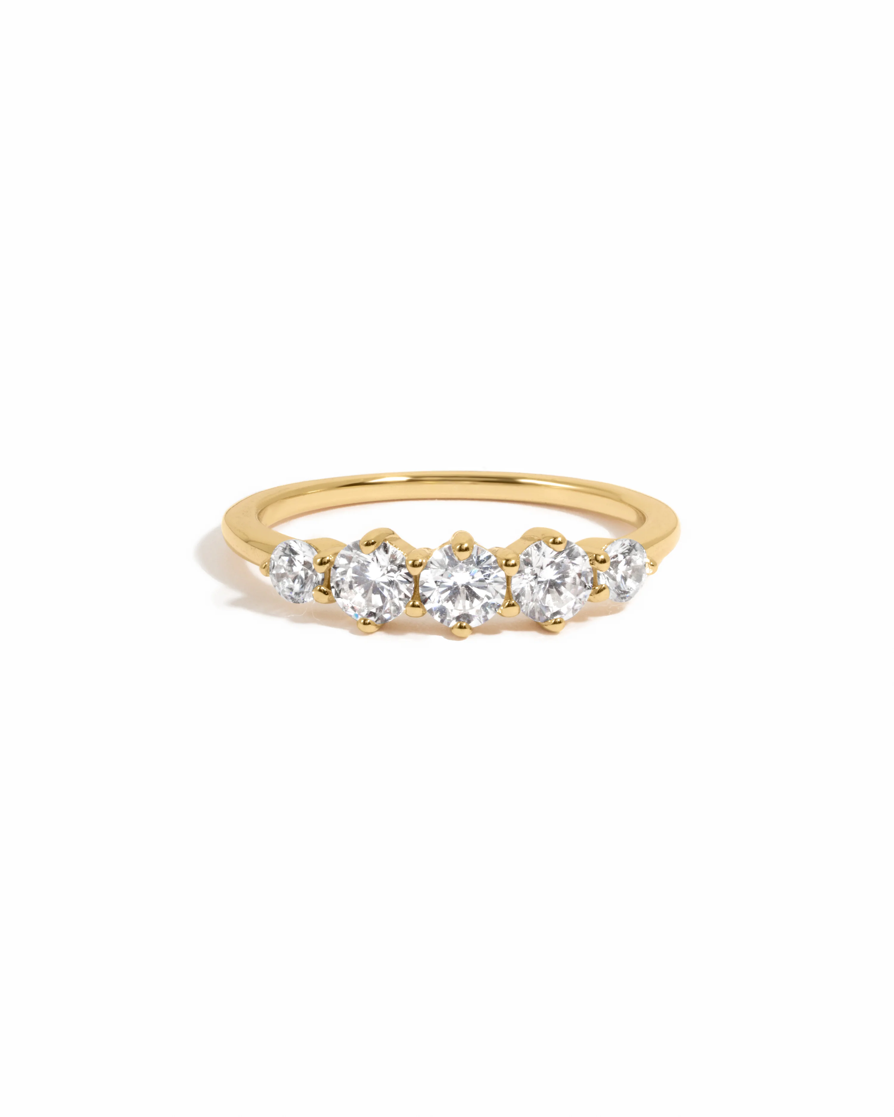 Graduated 5 Stone Ring