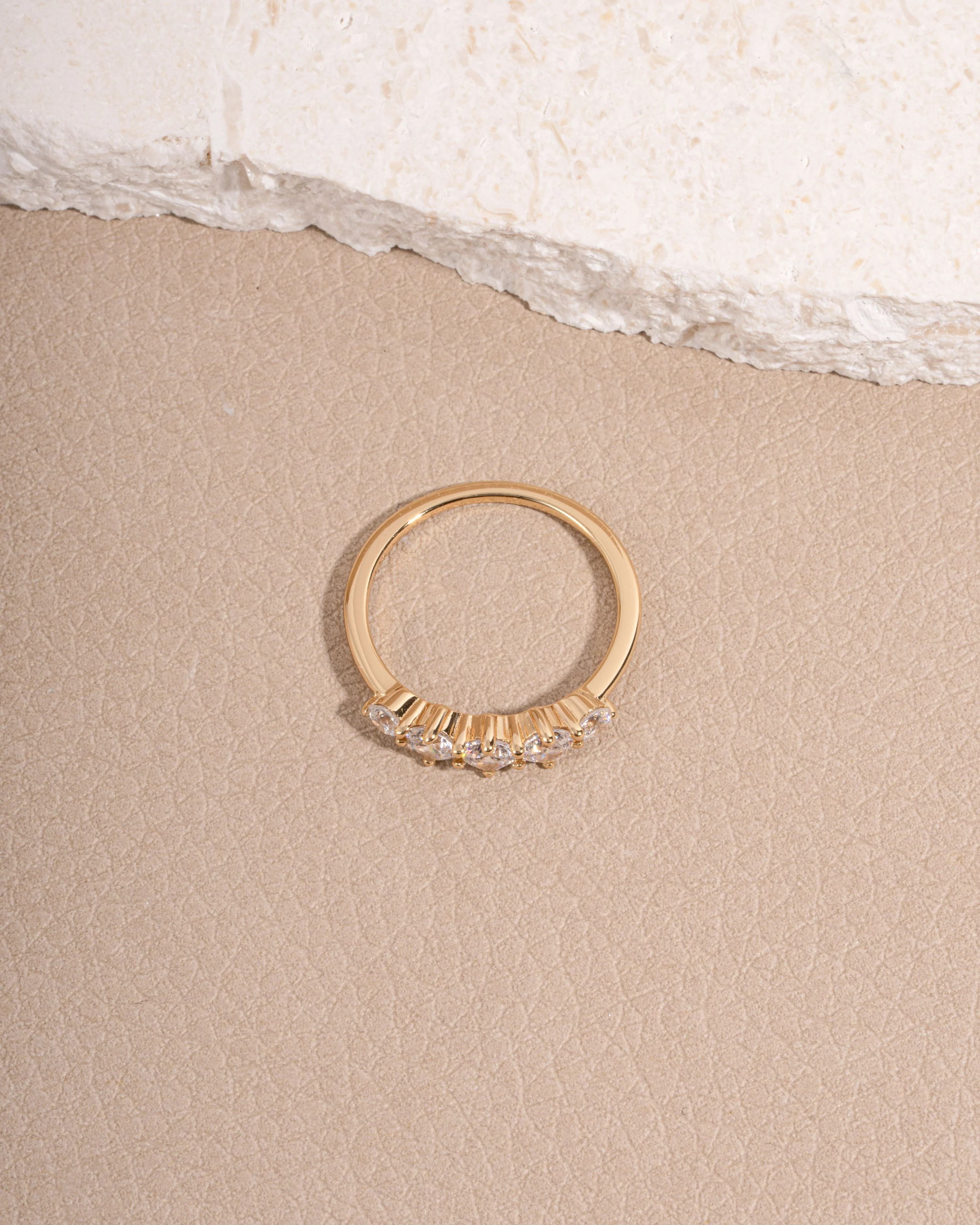 Graduated 5 Stone Ring - Image 11