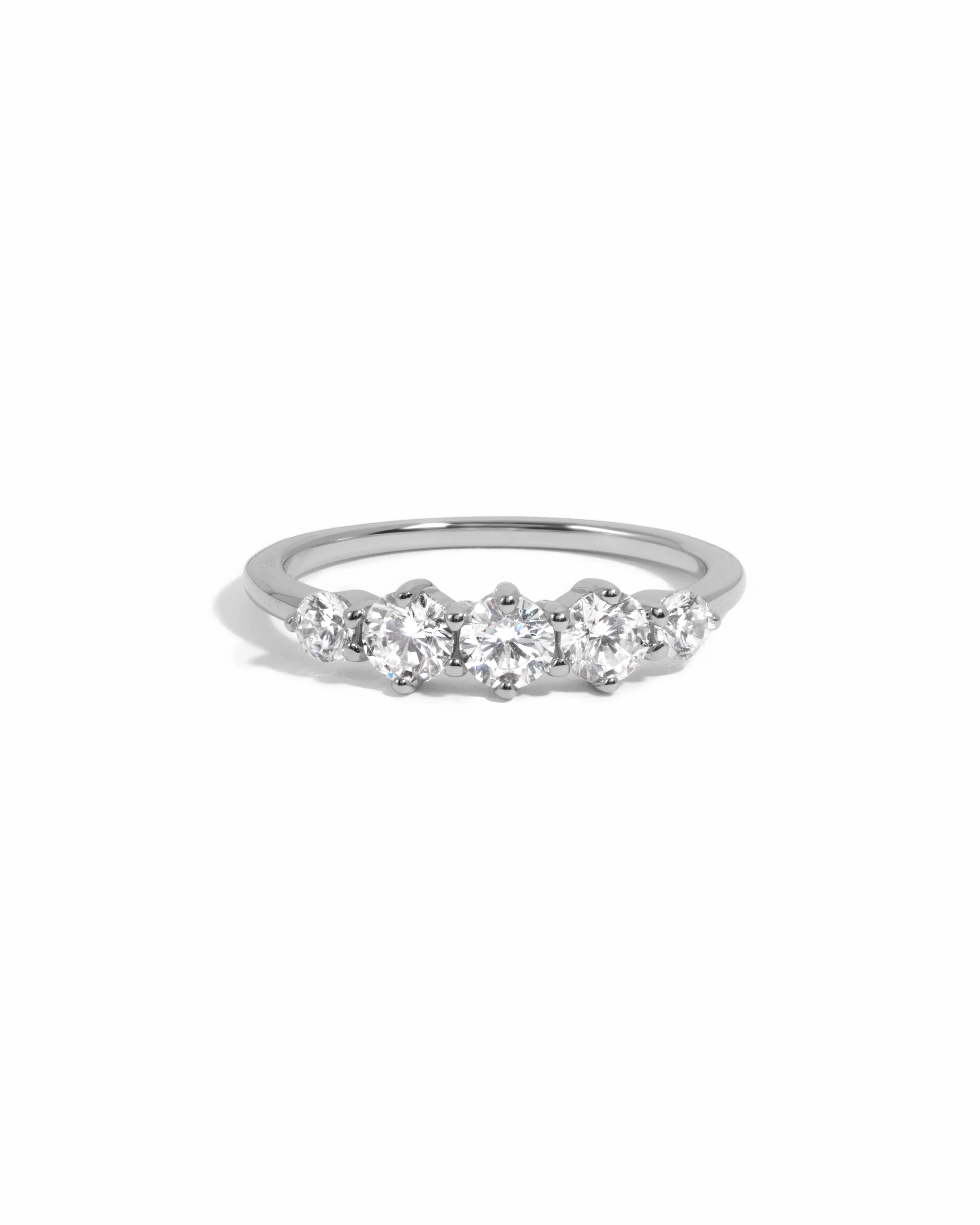 Graduated 5 Stone Ring - Image 3