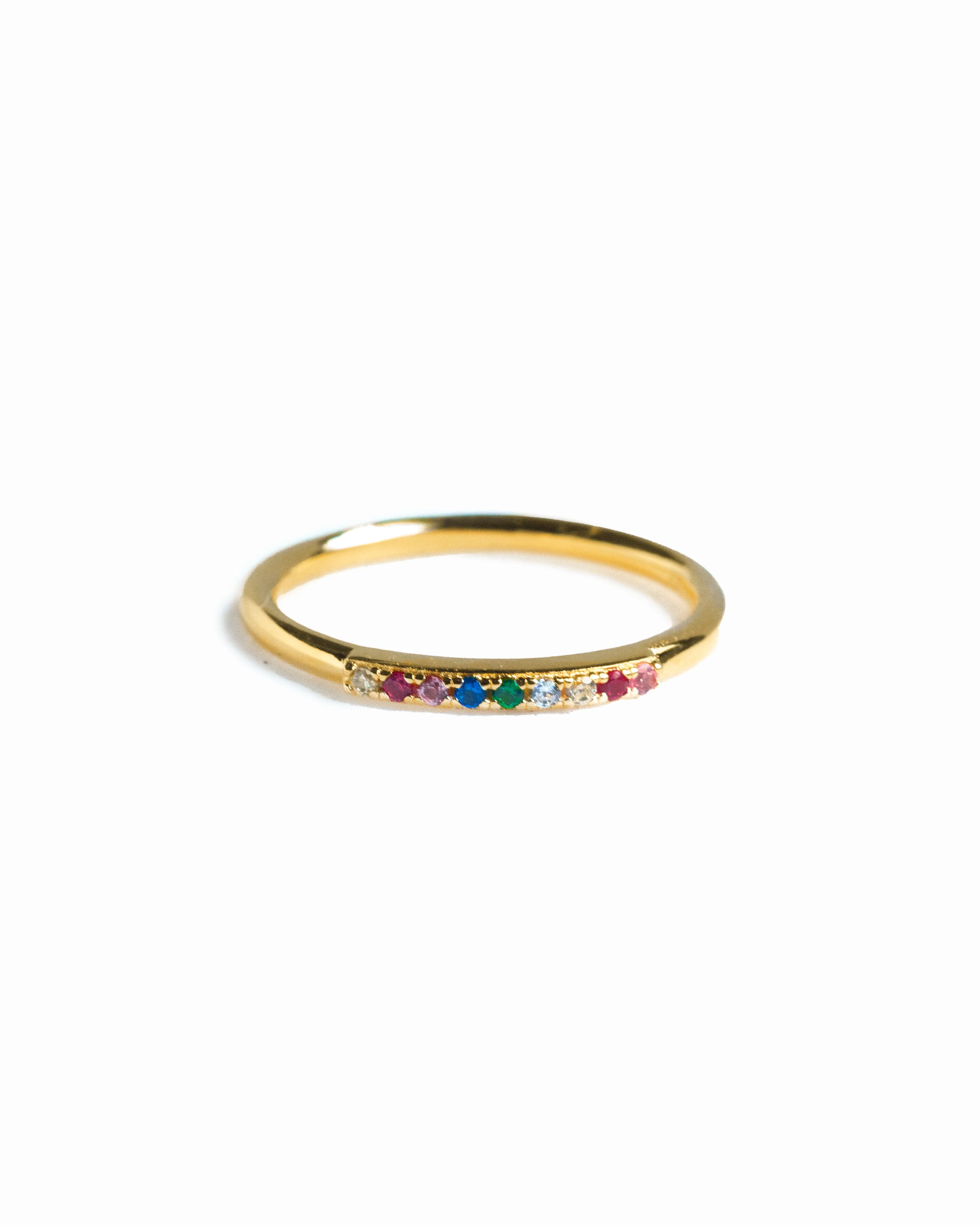 Half Pave Rainbow Ring - Image 2