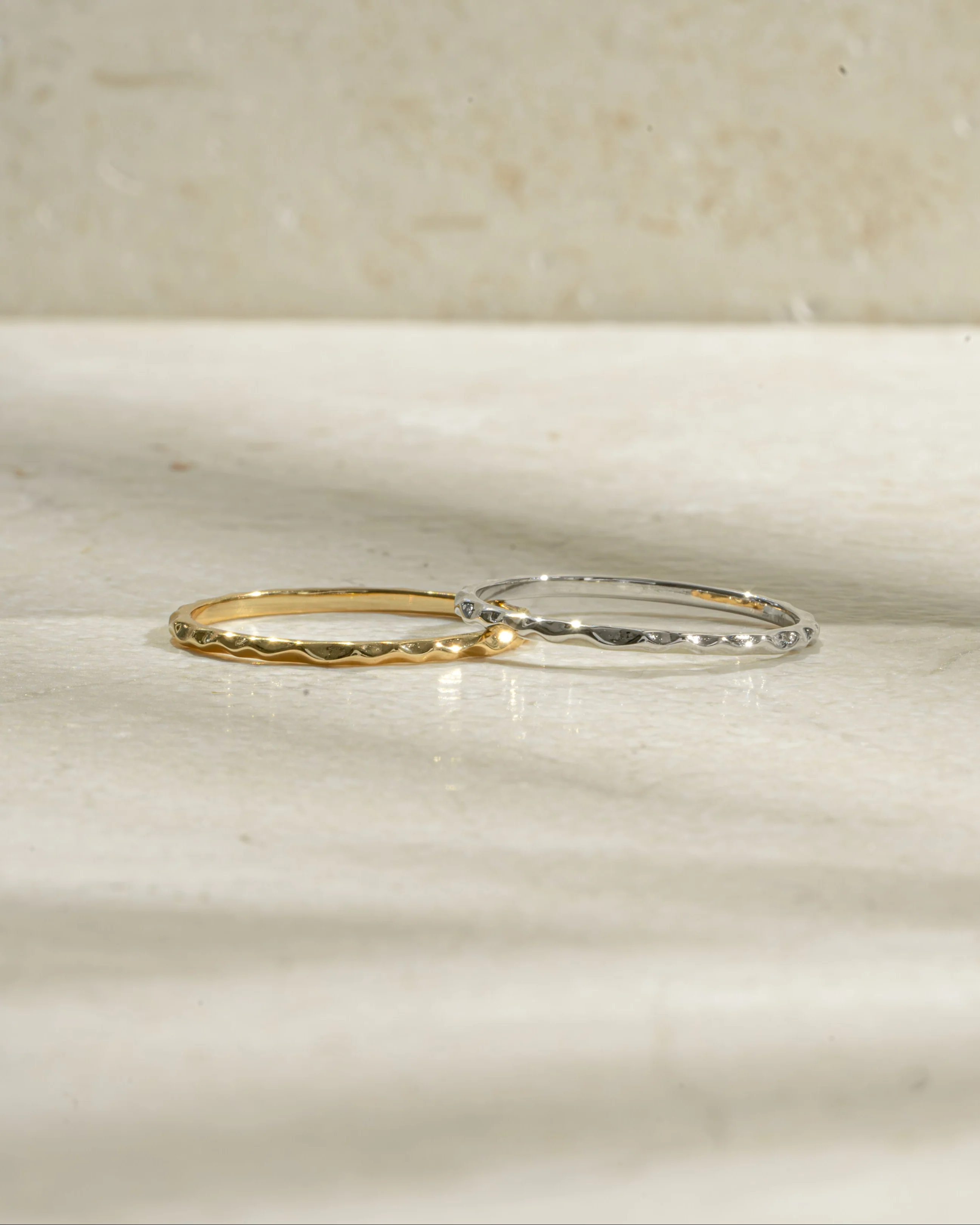 Hammered Stacking Ring - Image 3