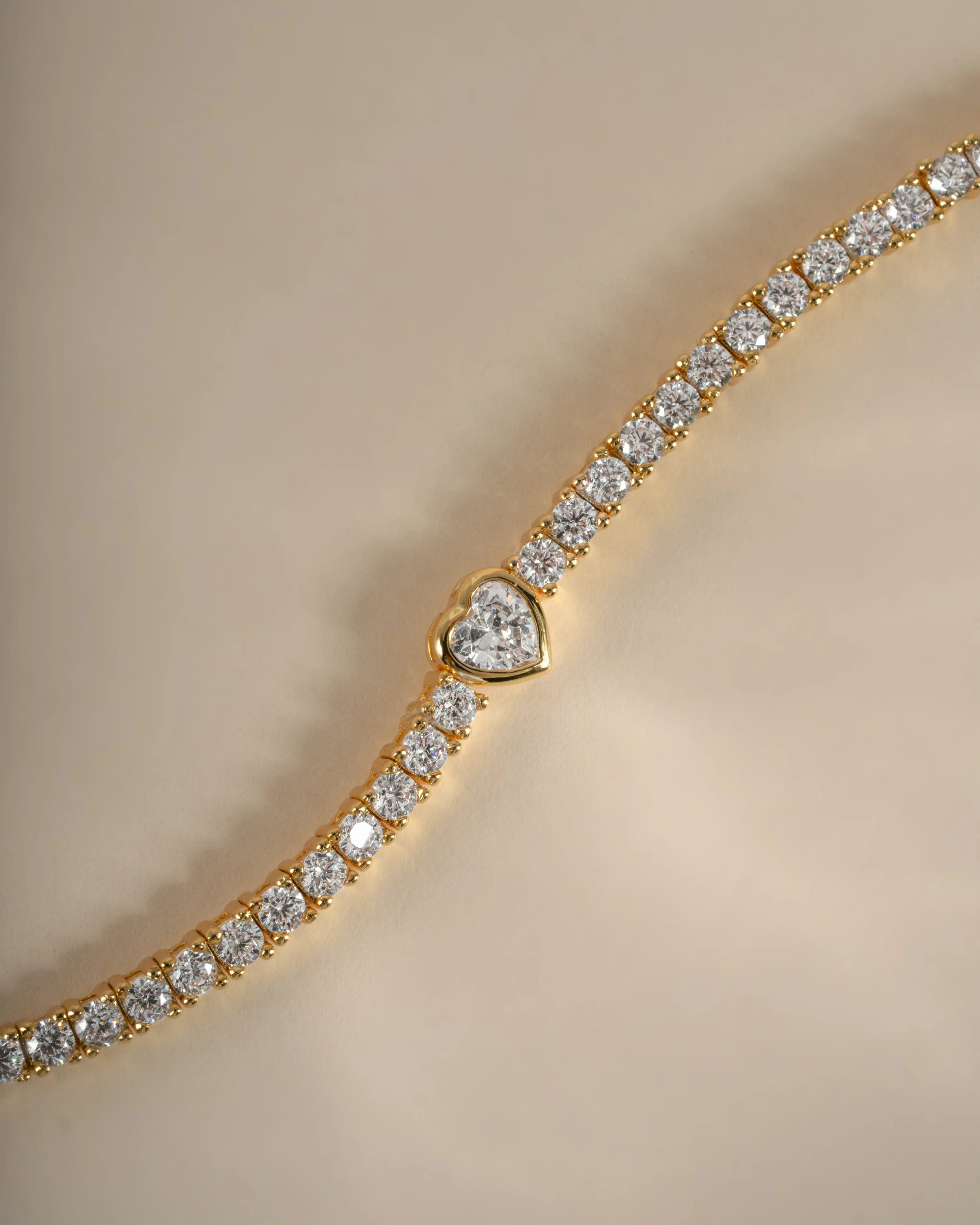 Heart Charm Tennis Bracelet - Image 8