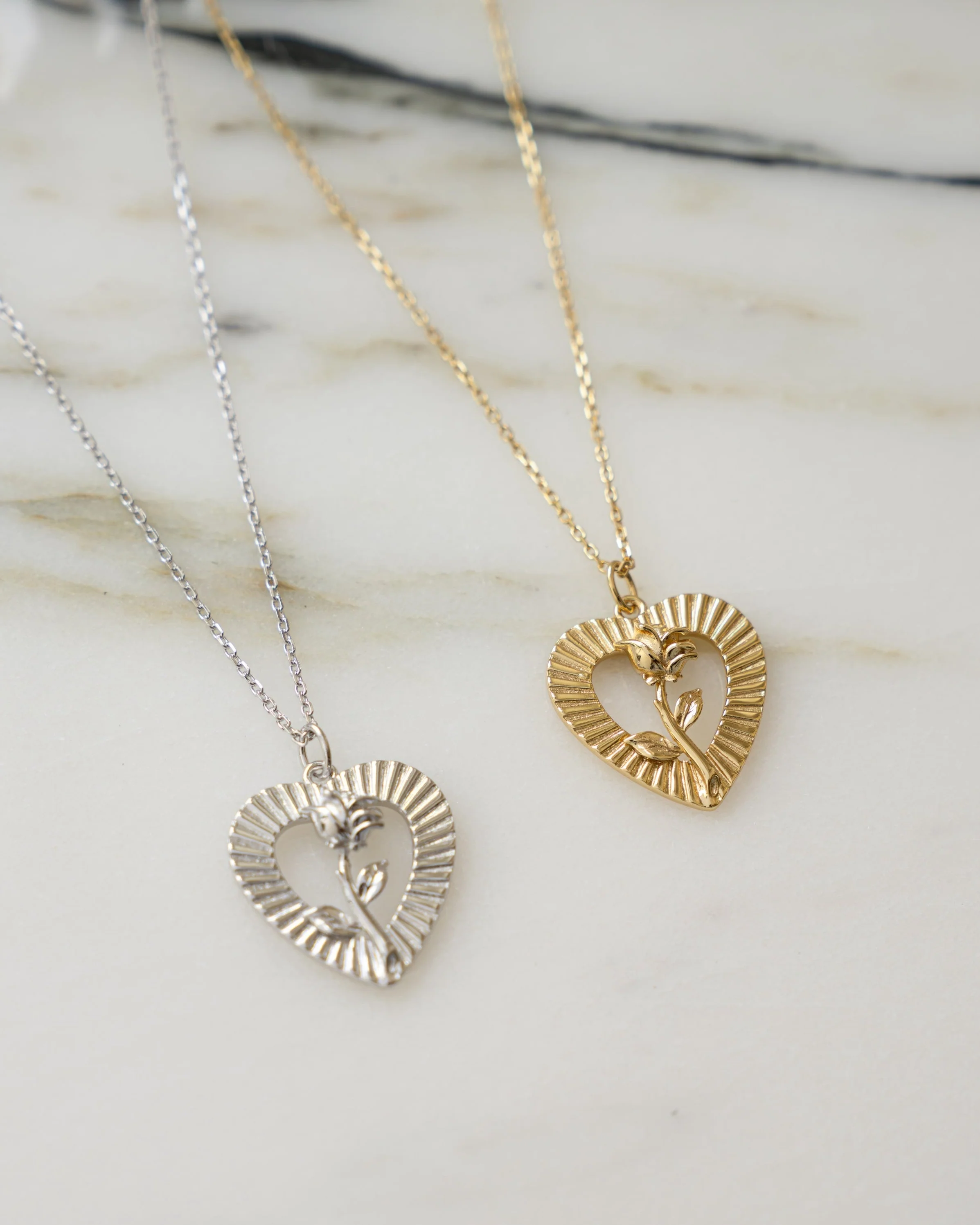 Heart Rose Necklace - Image 3
