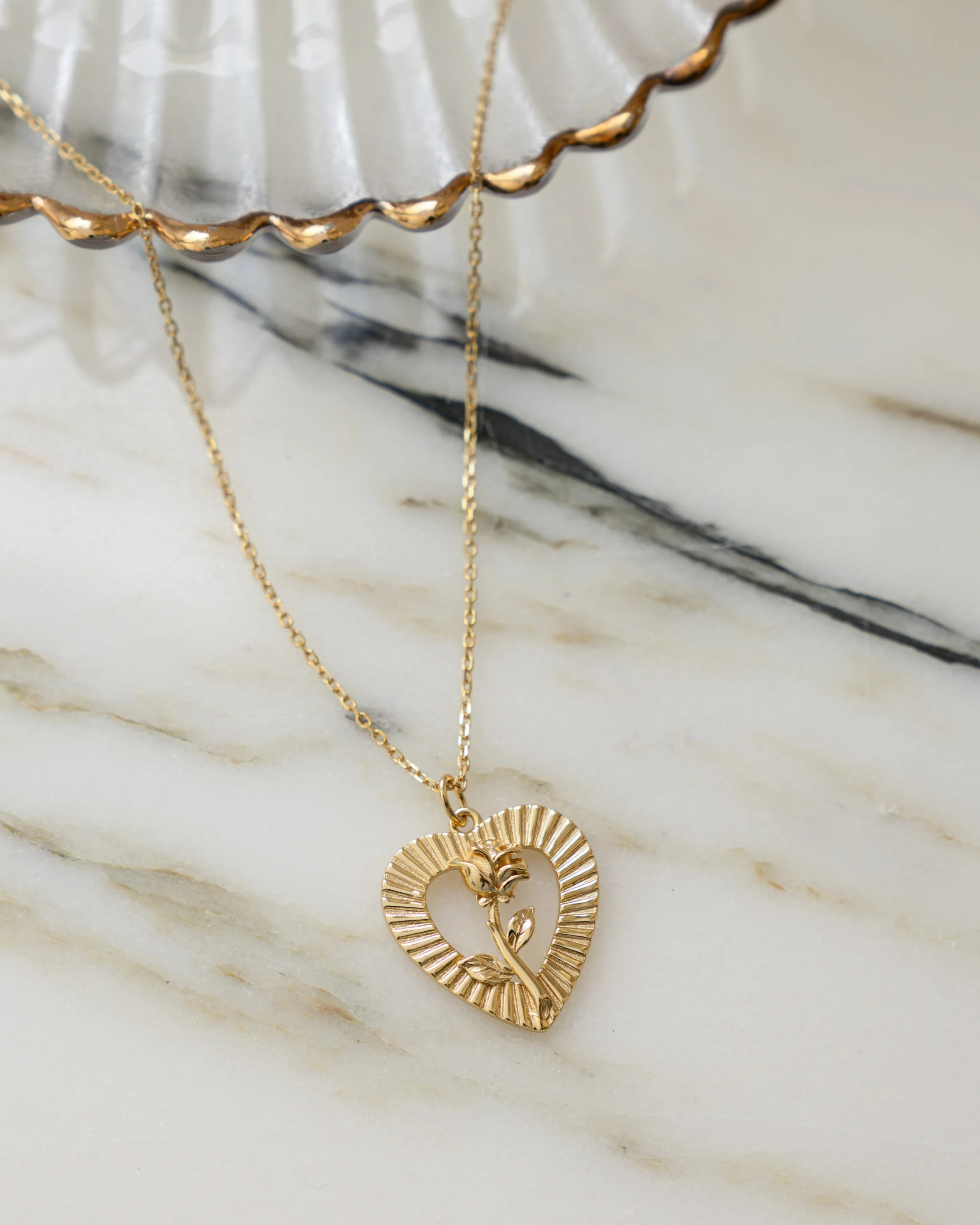 Heart Rose Necklace - Image 5