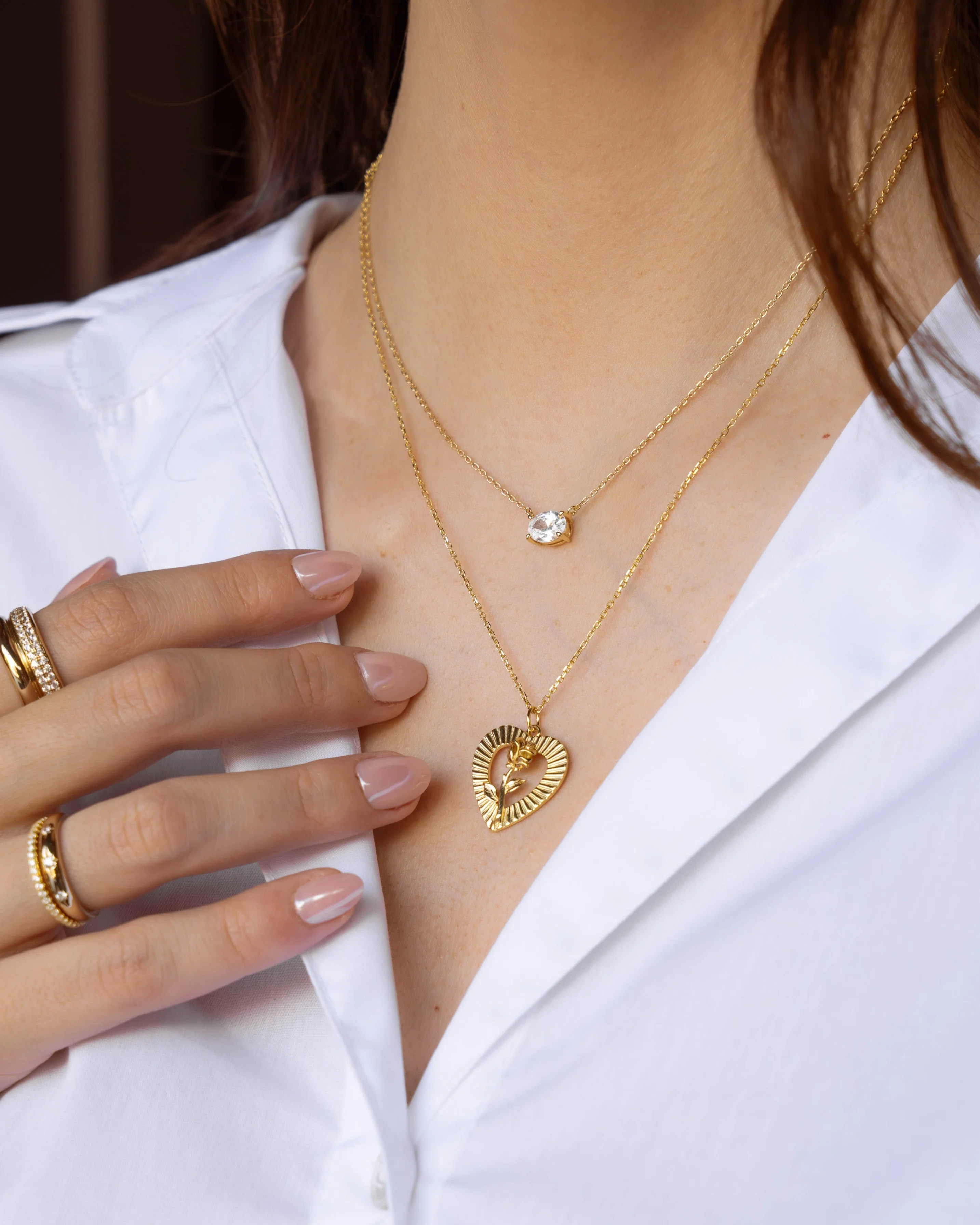 Heart Rose Necklace - Image 6