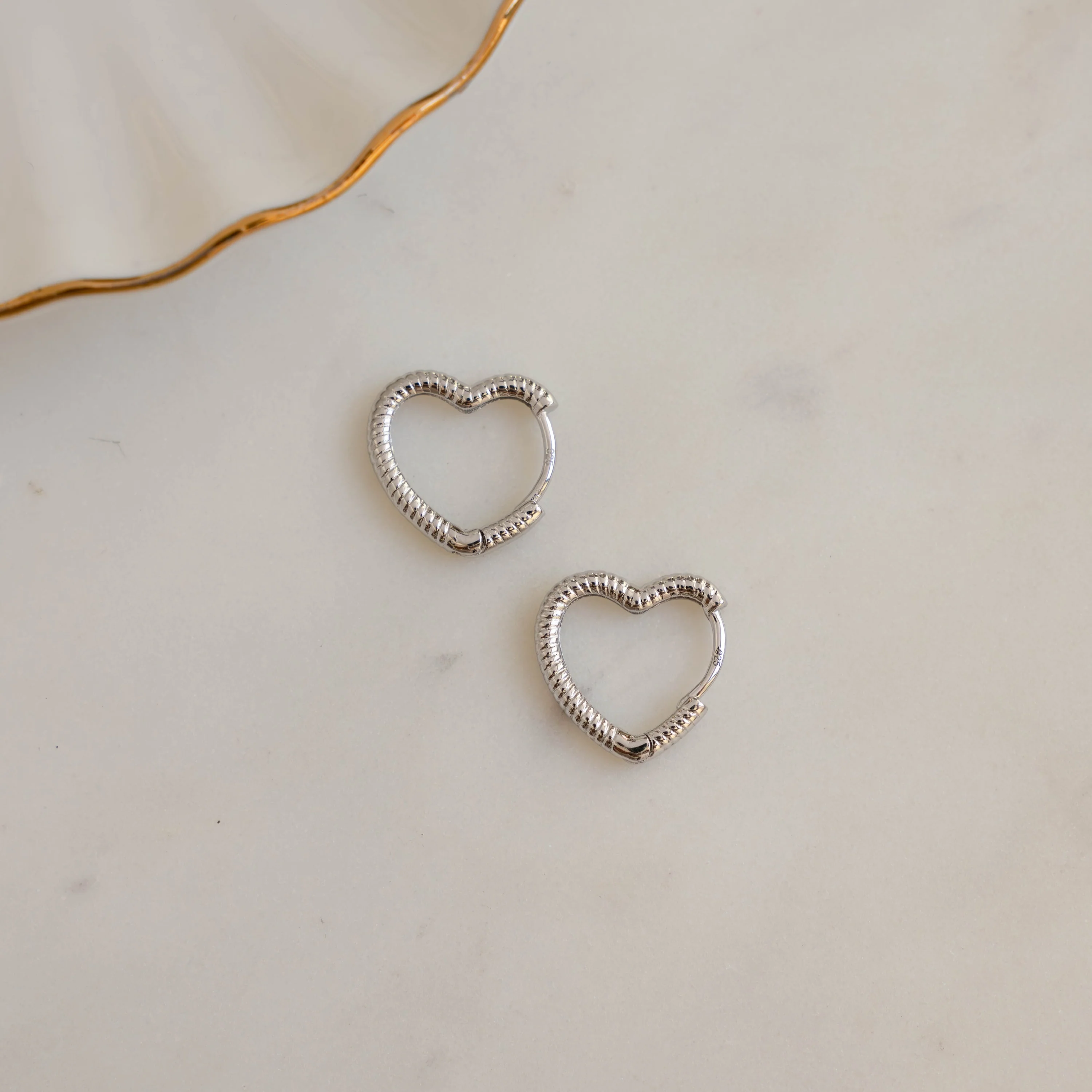 Heart Shaped Hoops - Image 3