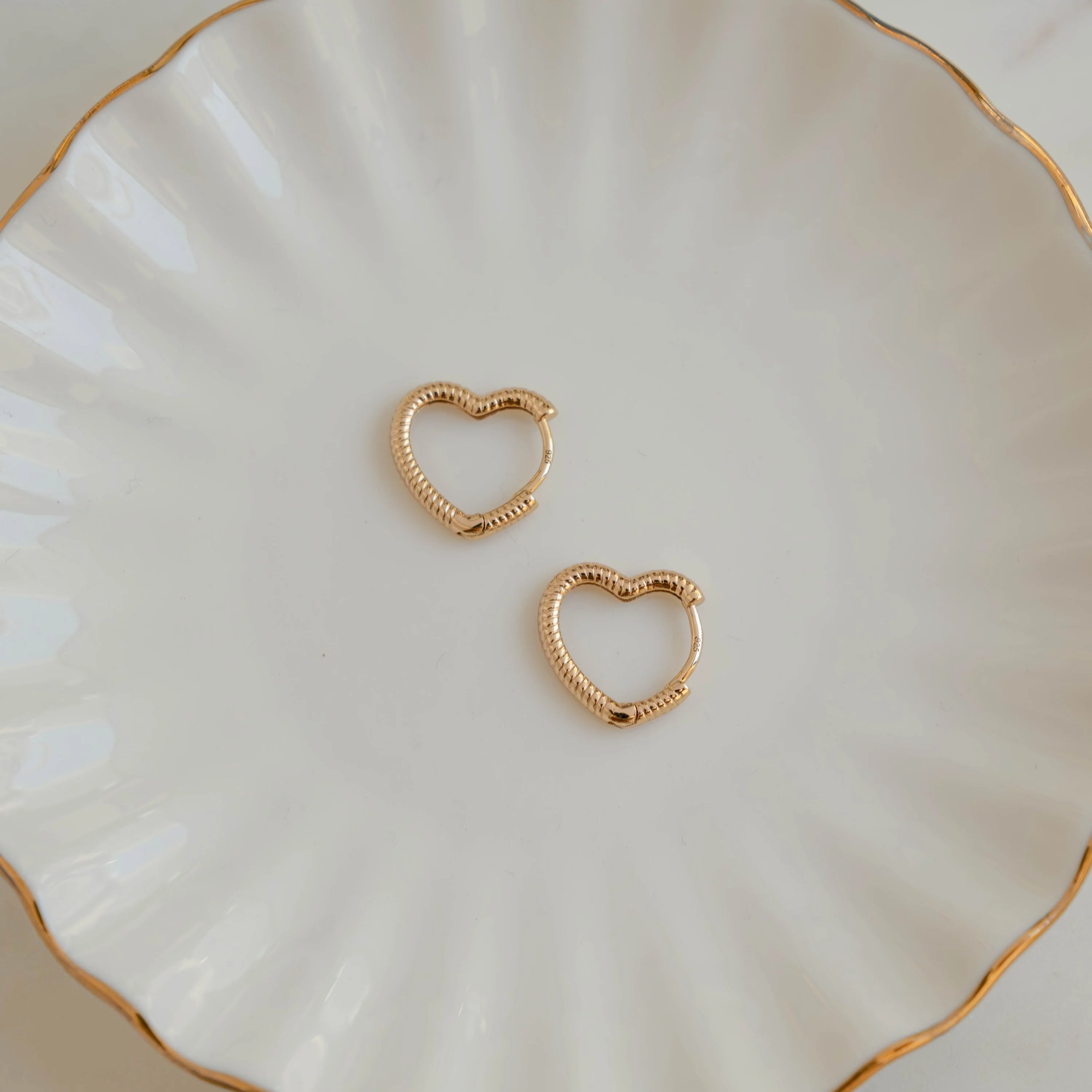 Heart Shaped Hoops - Image 4