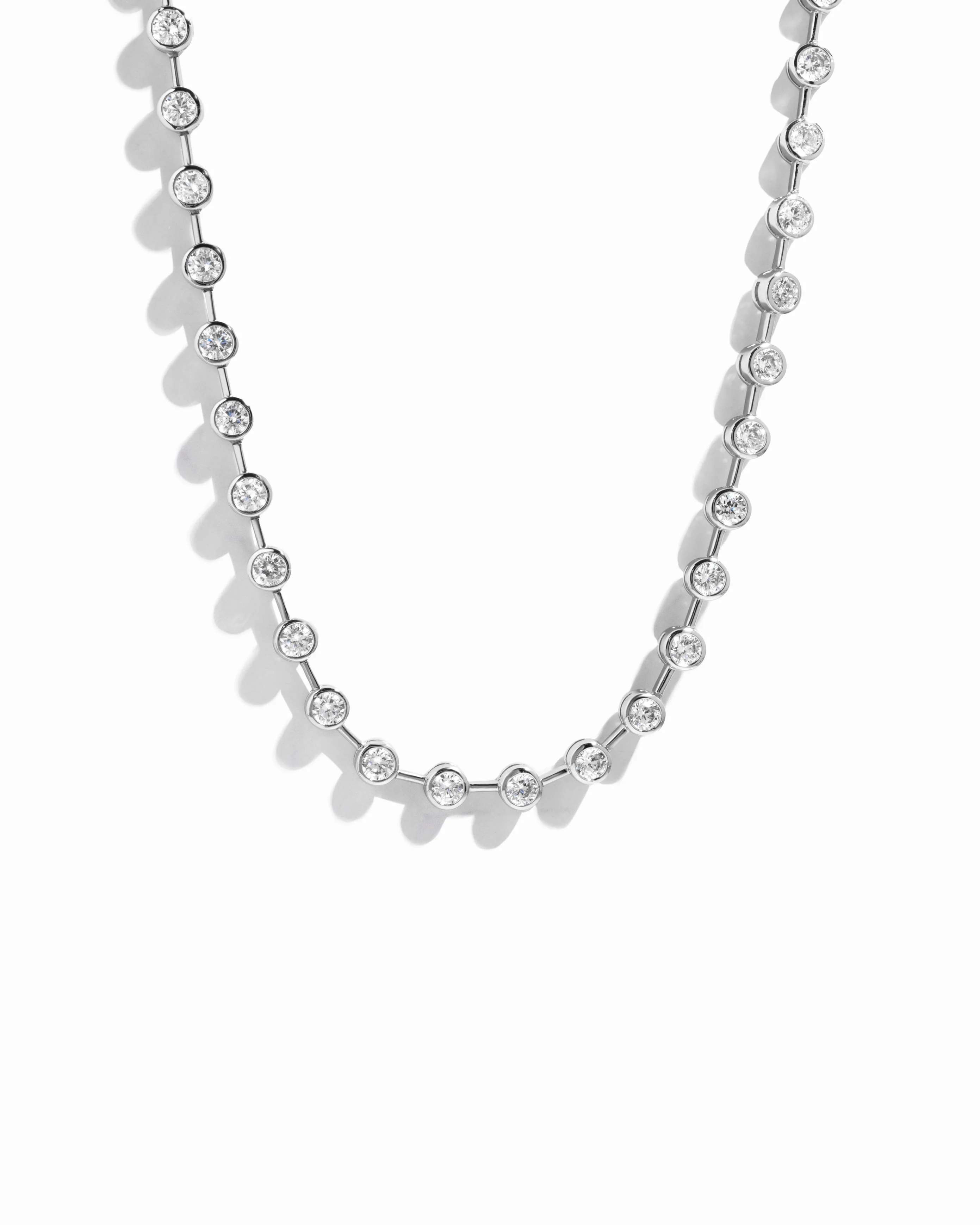 Icon Bezel Tennis Necklace