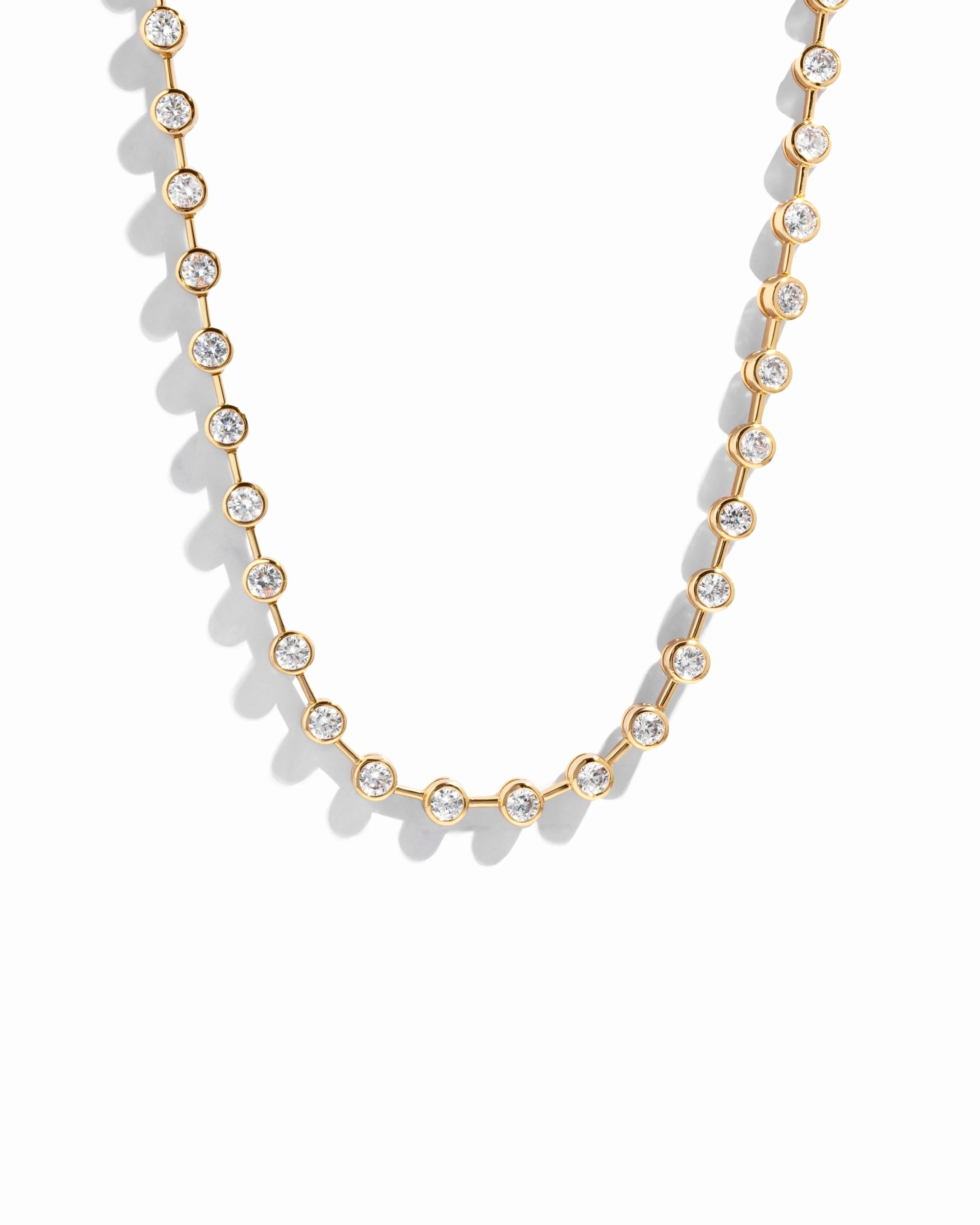 Icon Bezel Tennis Necklace - Image 8