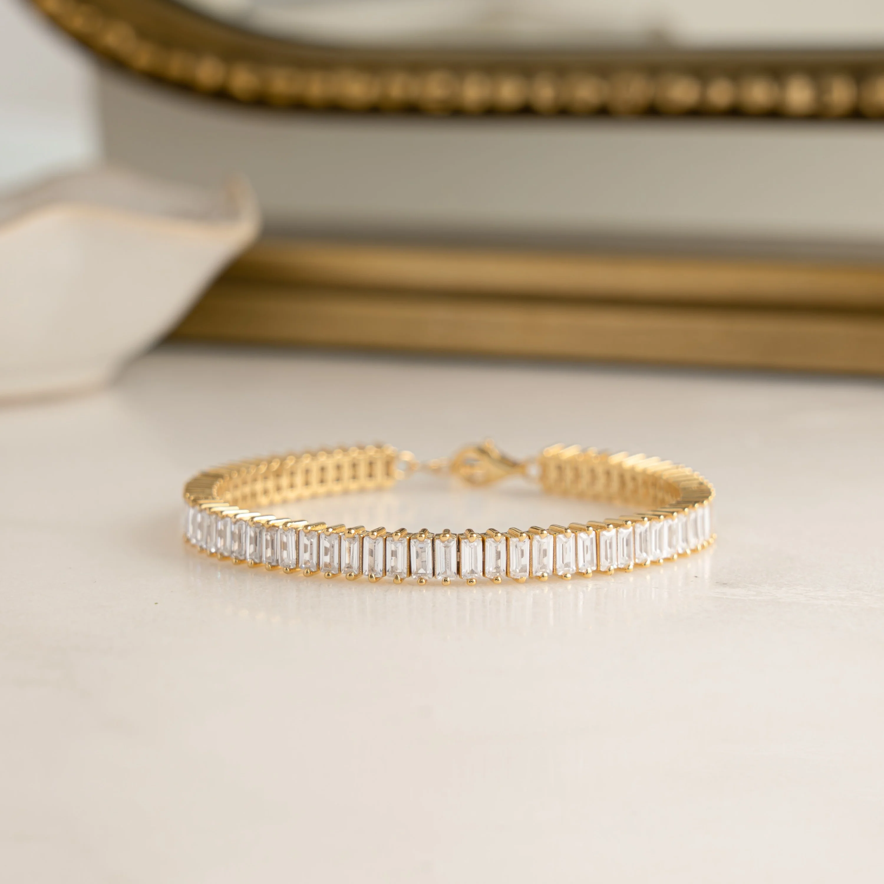 Julie Baguette Tennis Bracelet - Image 5
