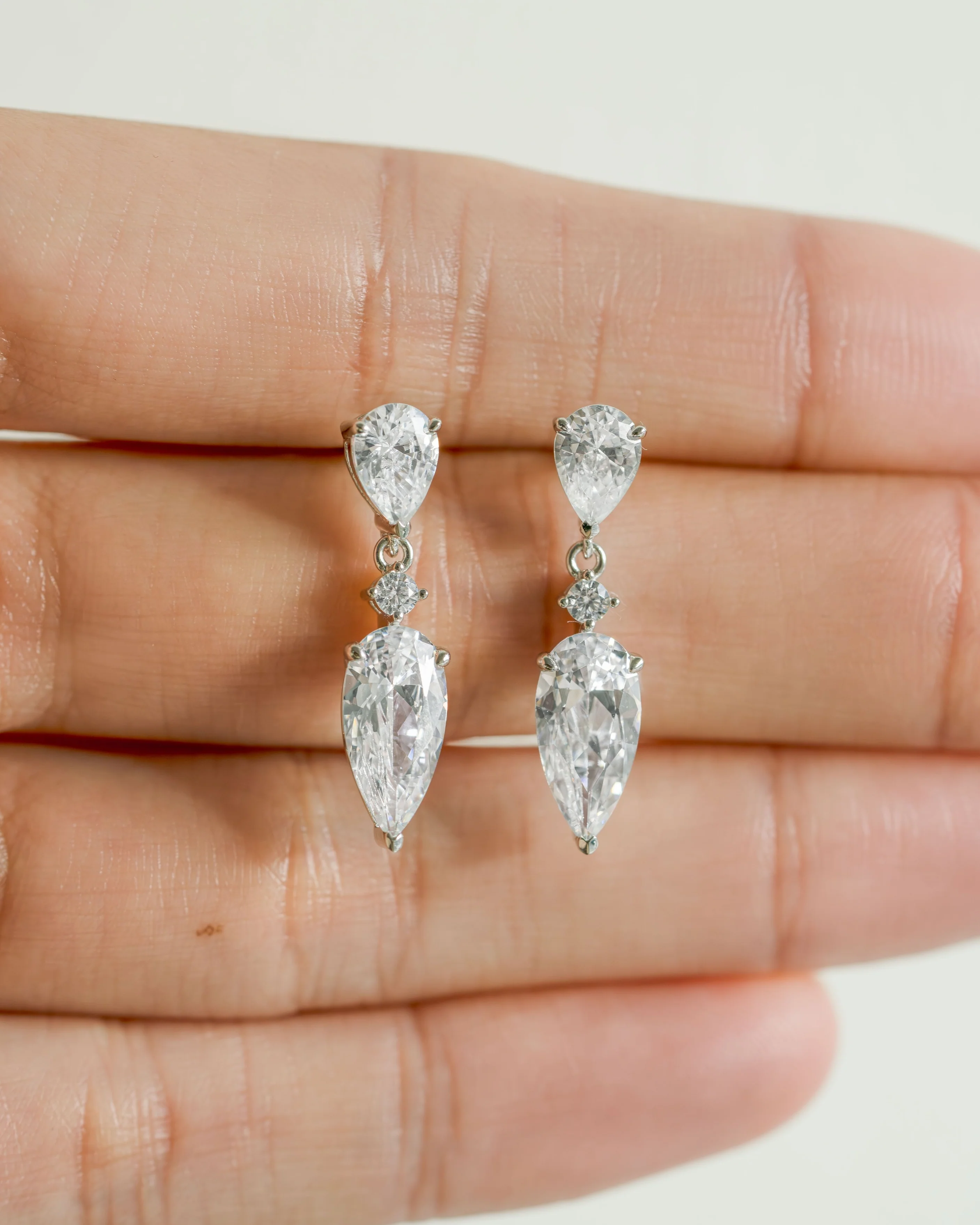Juliette Pear Drop Earrings - Image 11