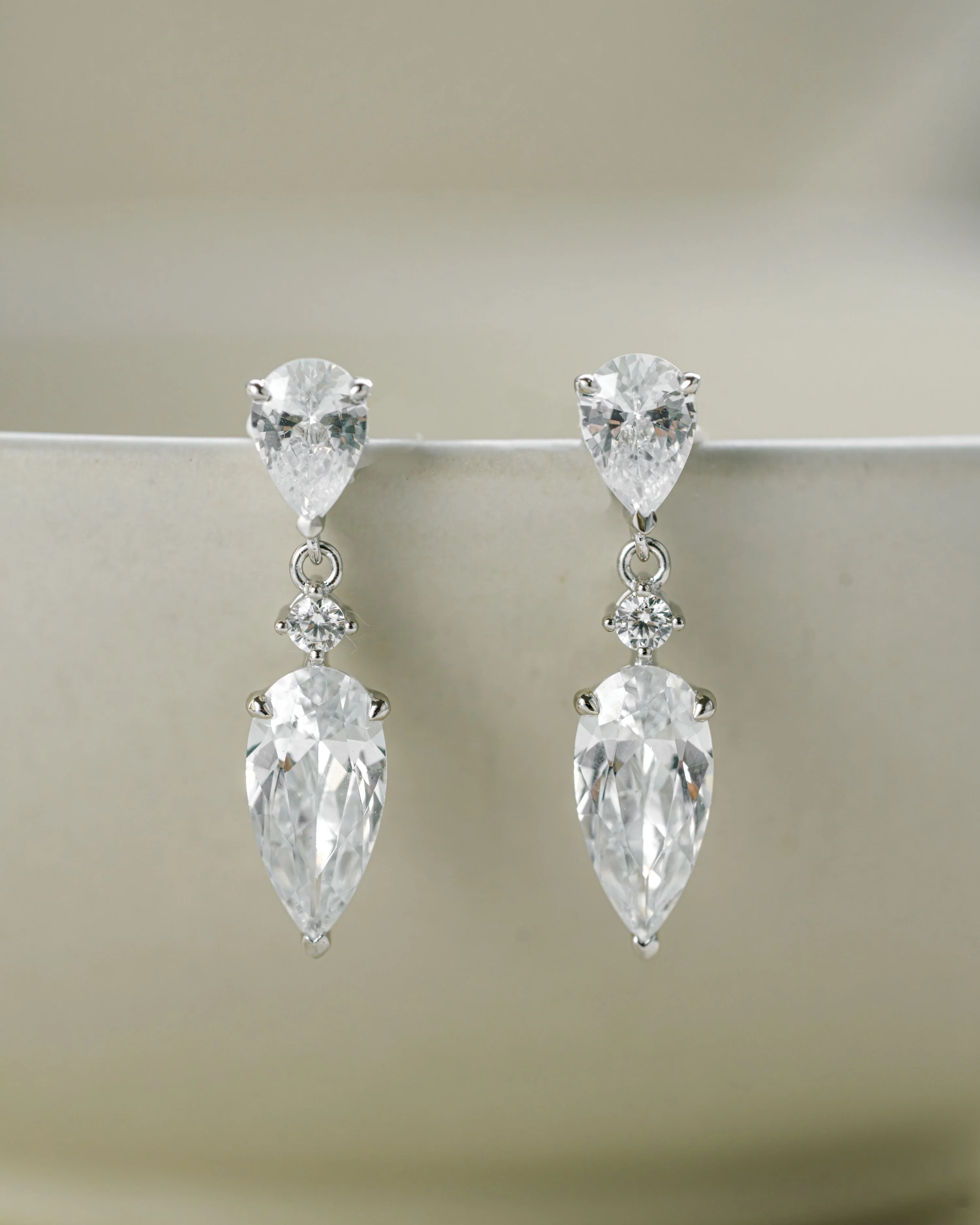 Juliette Pear Drop Earrings - Image 7