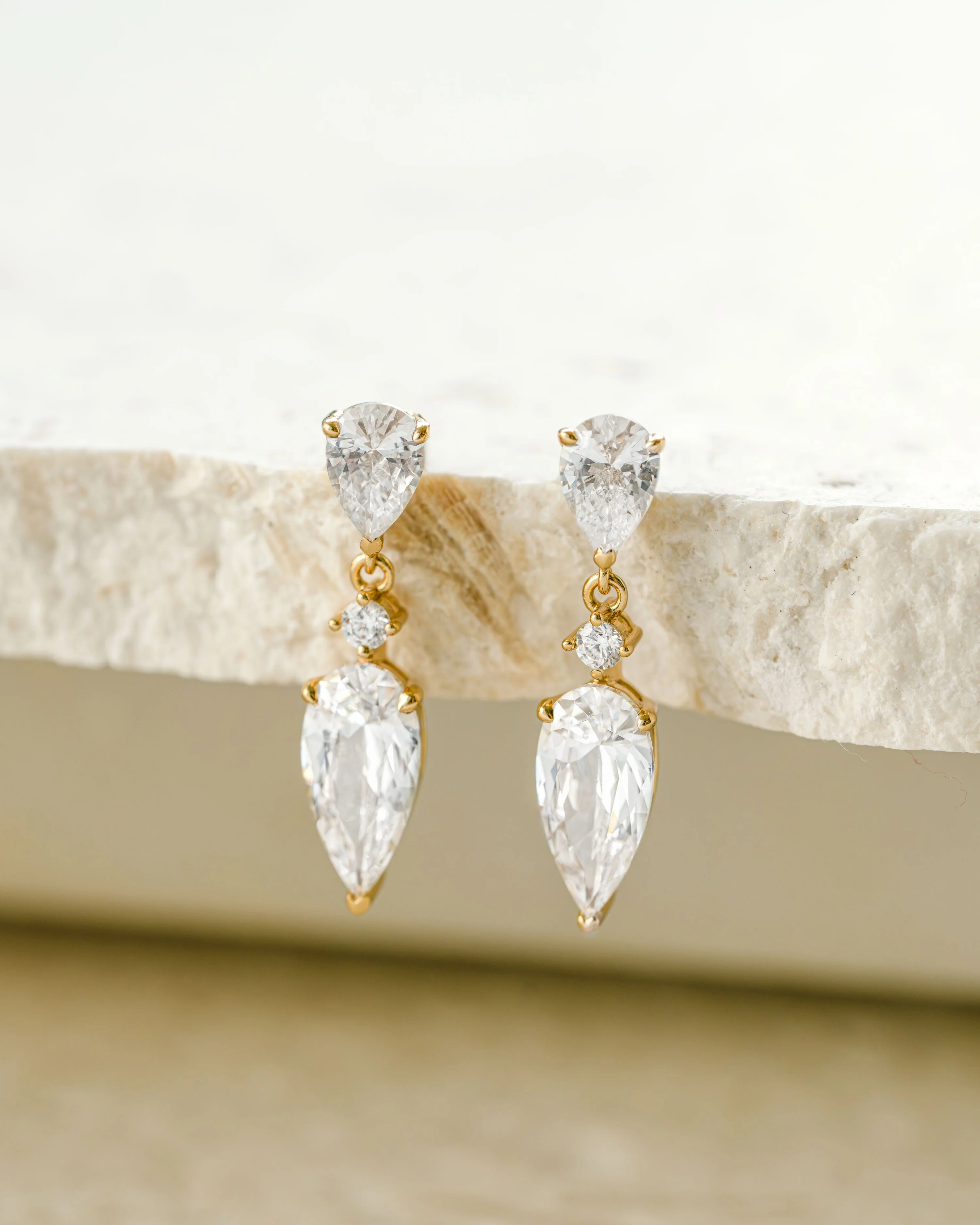 Juliette Pear Drop Earrings - Image 8