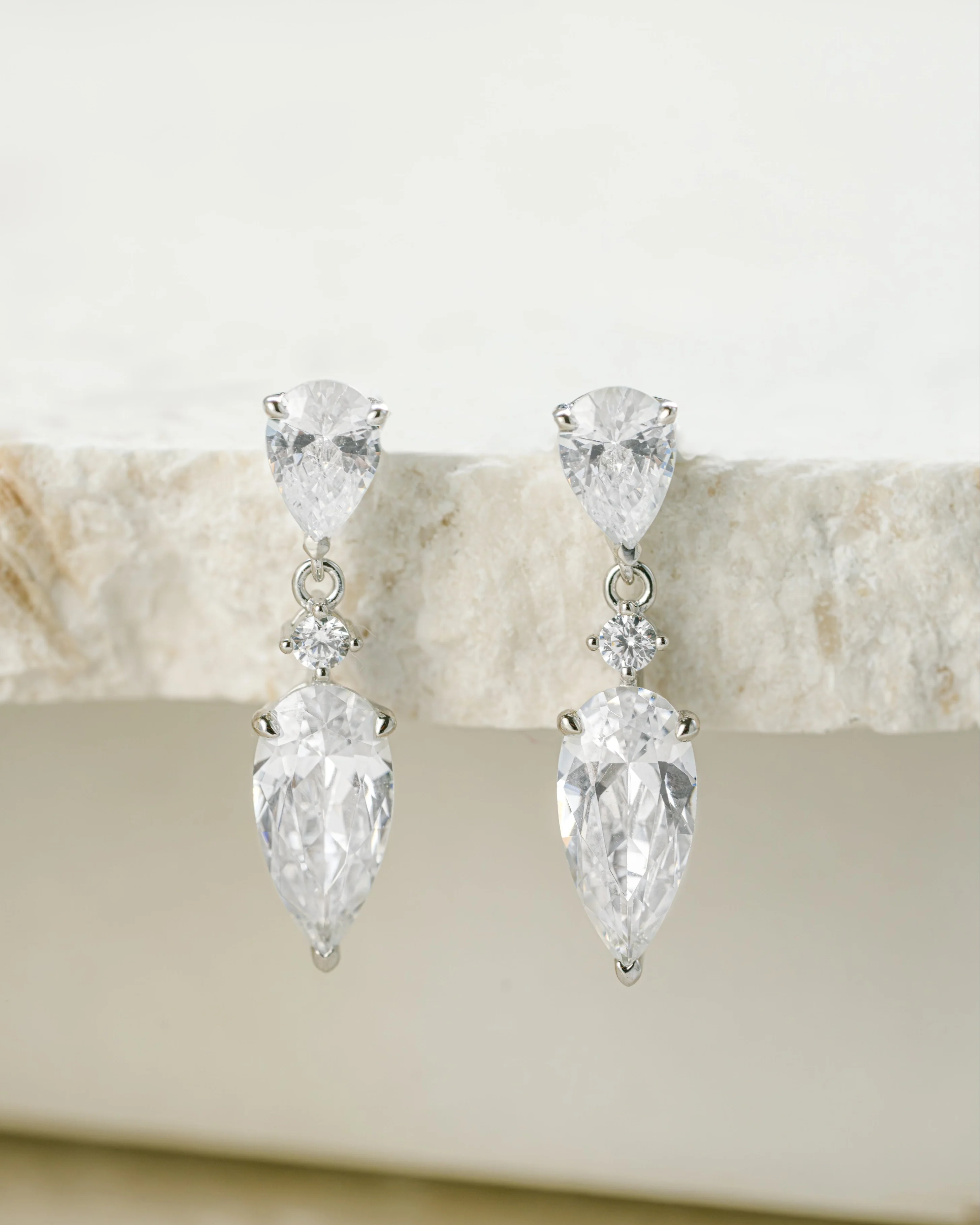 Juliette Pear Drop Earrings - Image 9