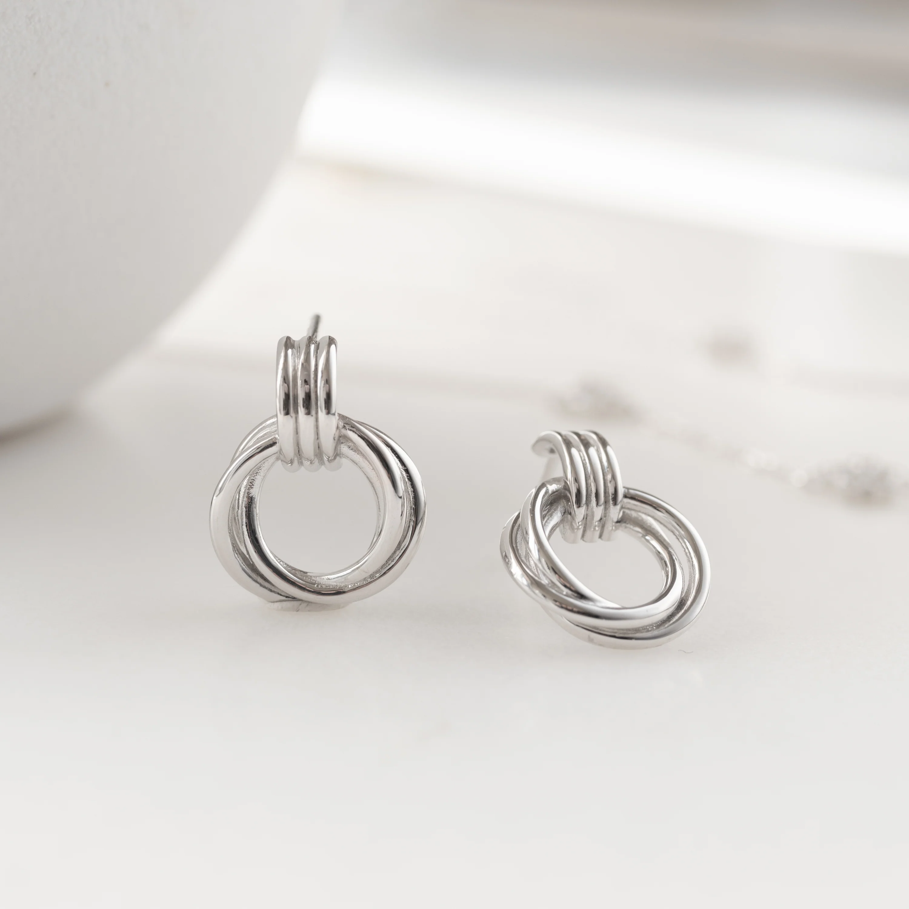 Knot Hoop Earrings - Image 10