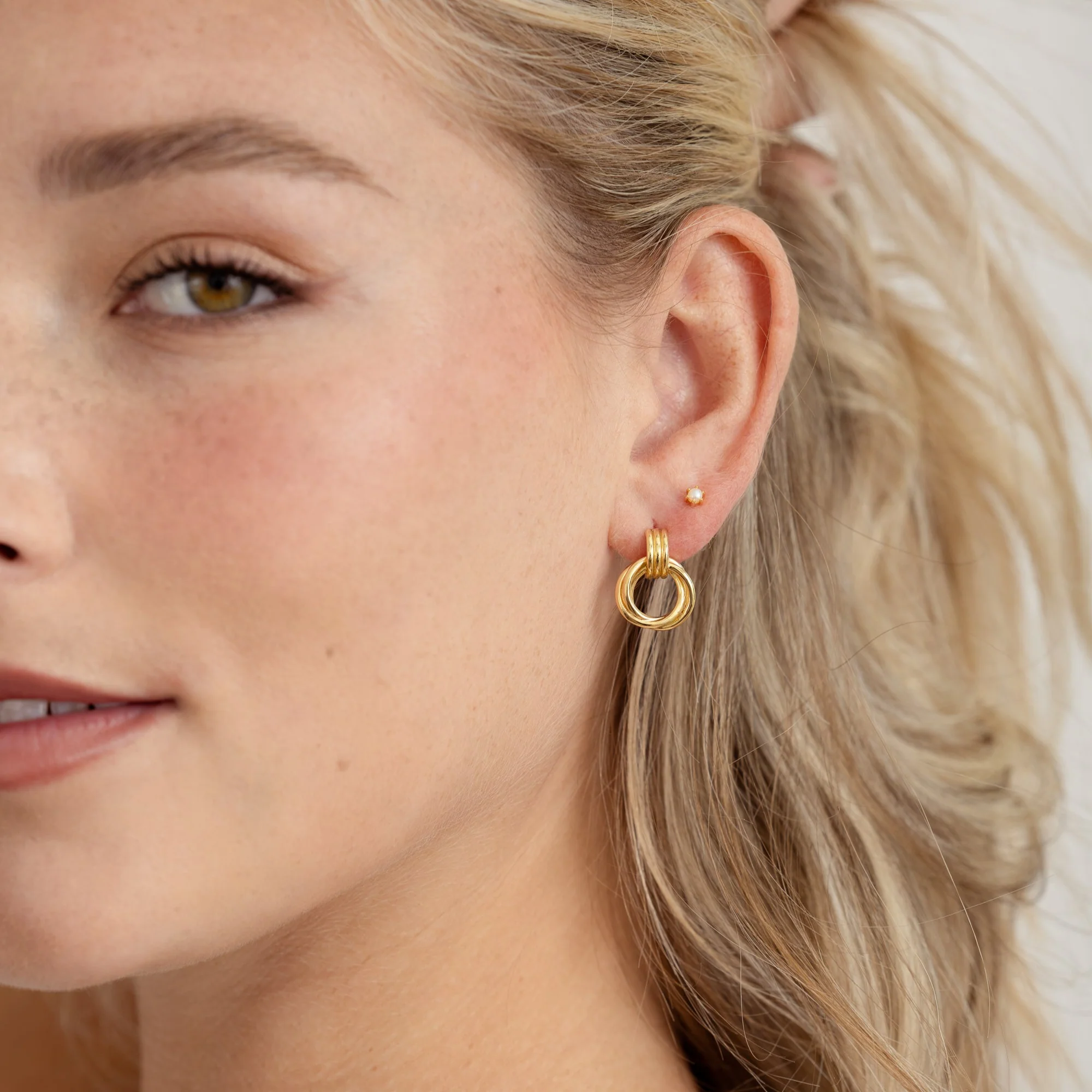 Knot Hoop Earrings - Image 2