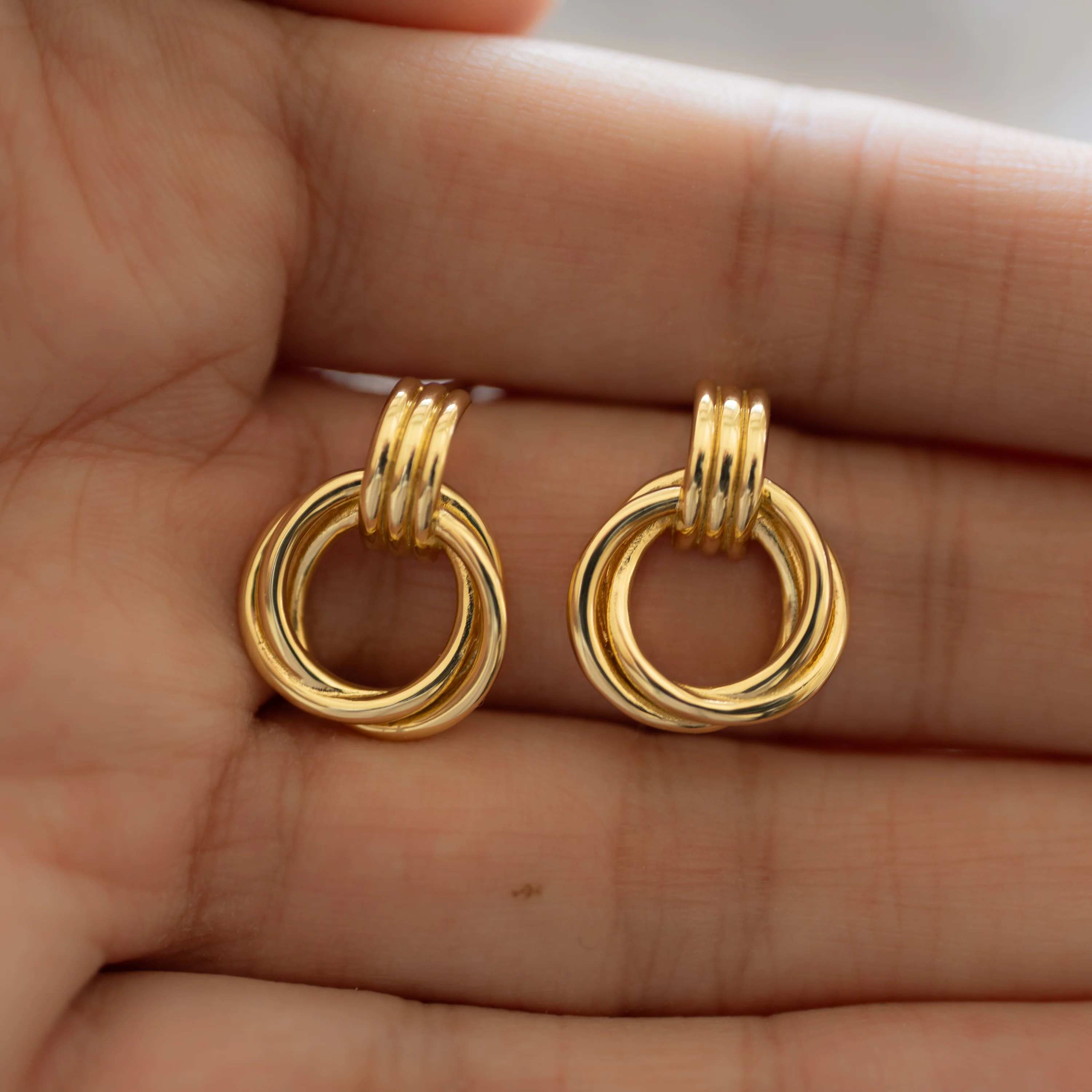 Knot Hoop Earrings - Image 5