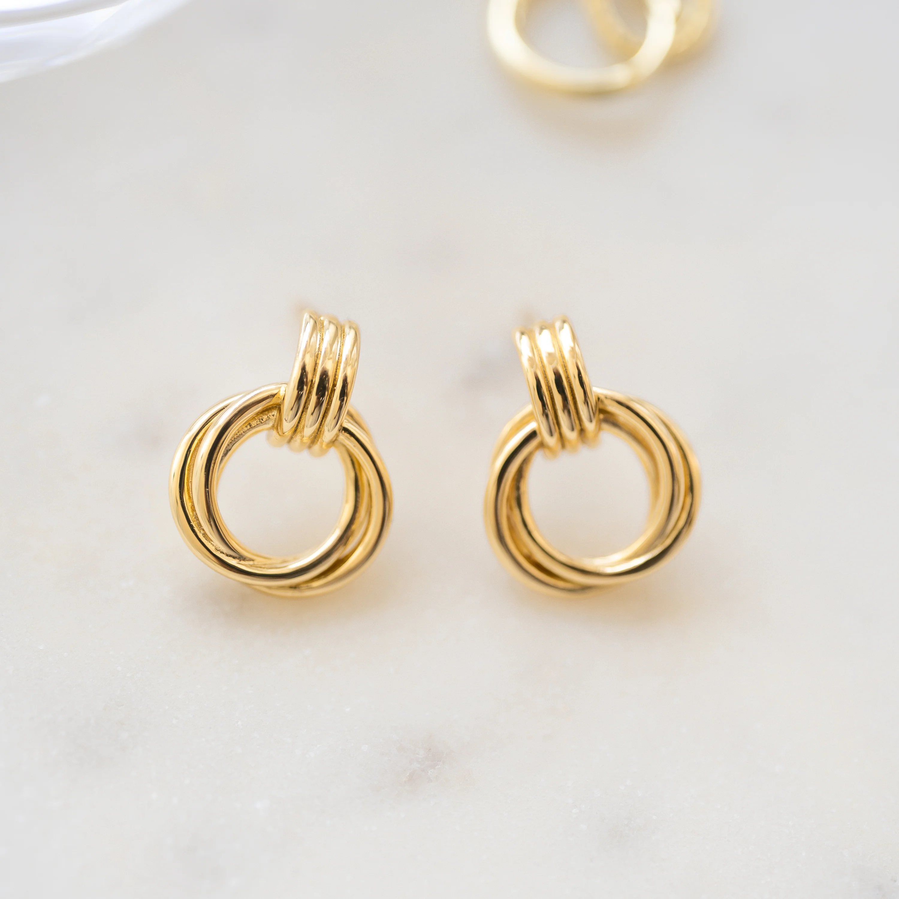 Knot Hoop Earrings - Image 8