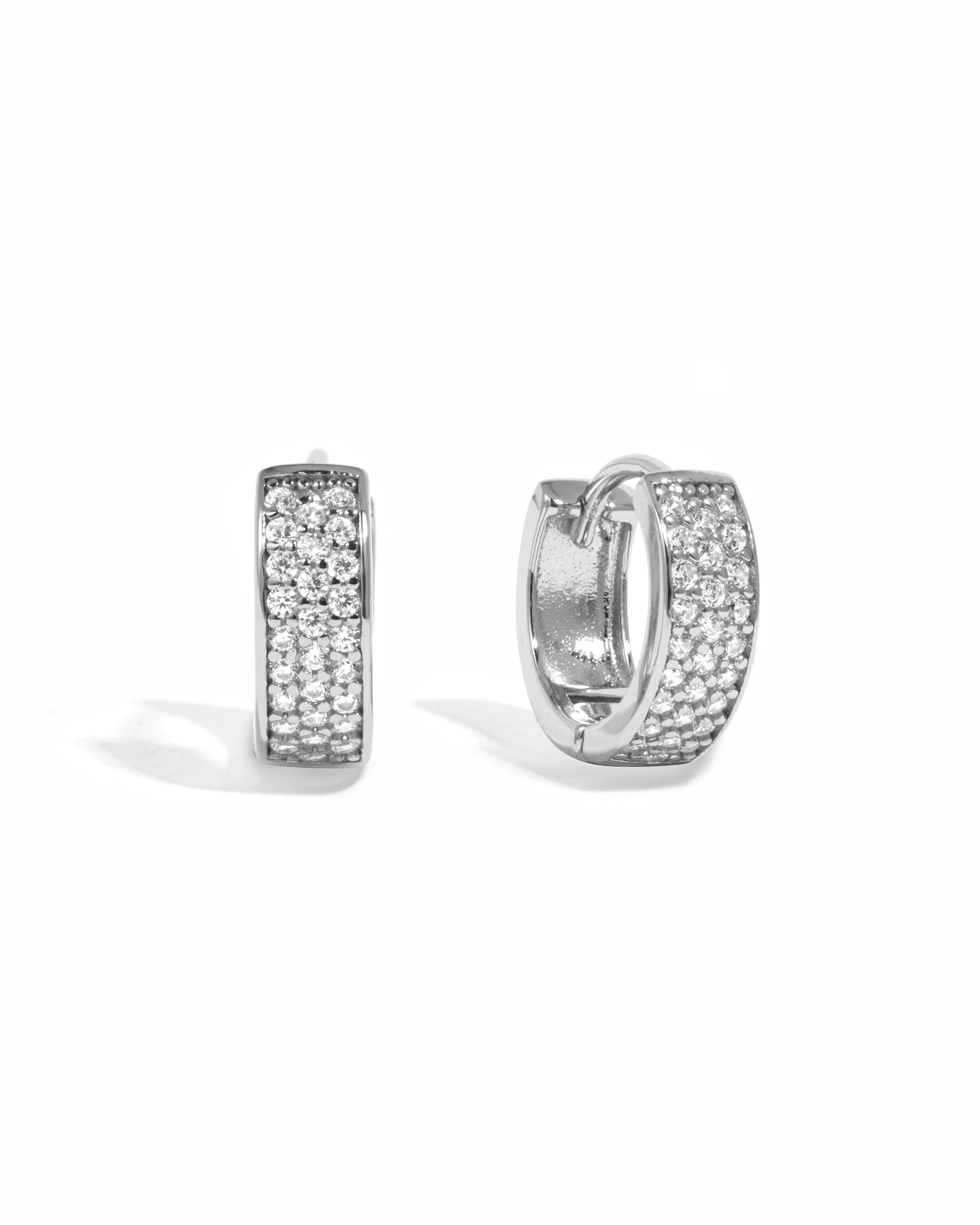 Lanie Diamond Huggie Earrings - Image 9