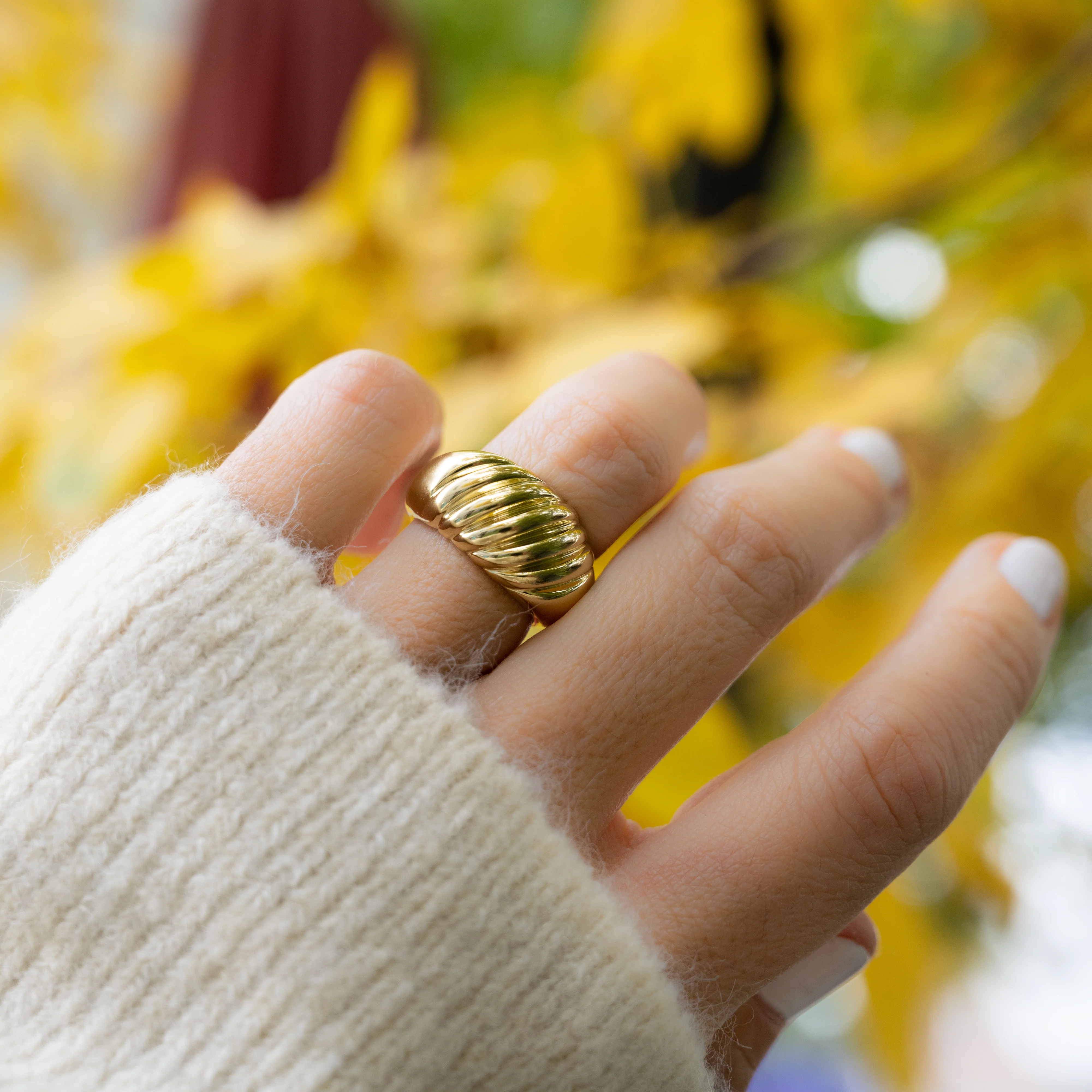 Large Croissant Ring - Image 4