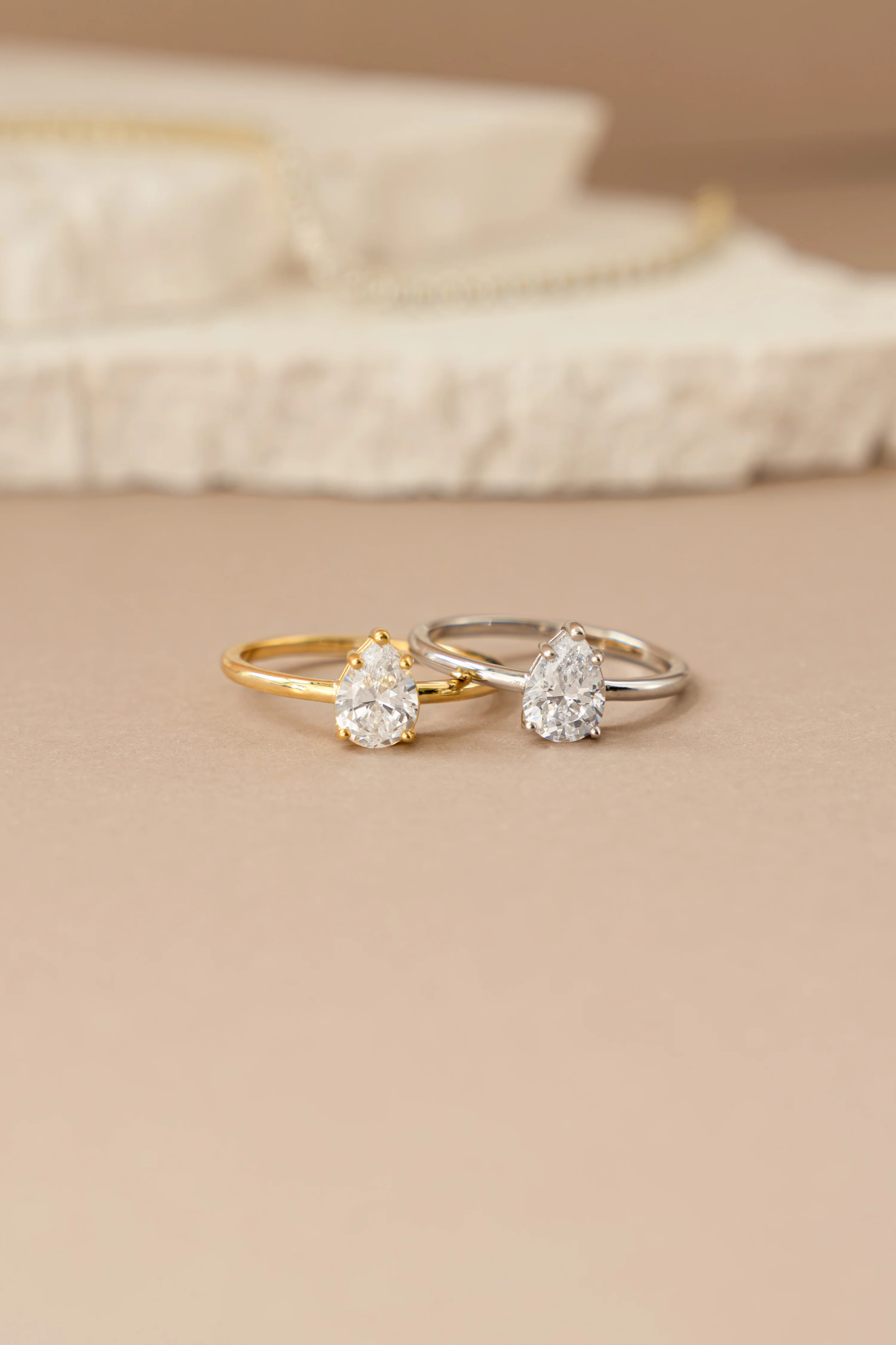 Large Pear Statement Ring - Image 3