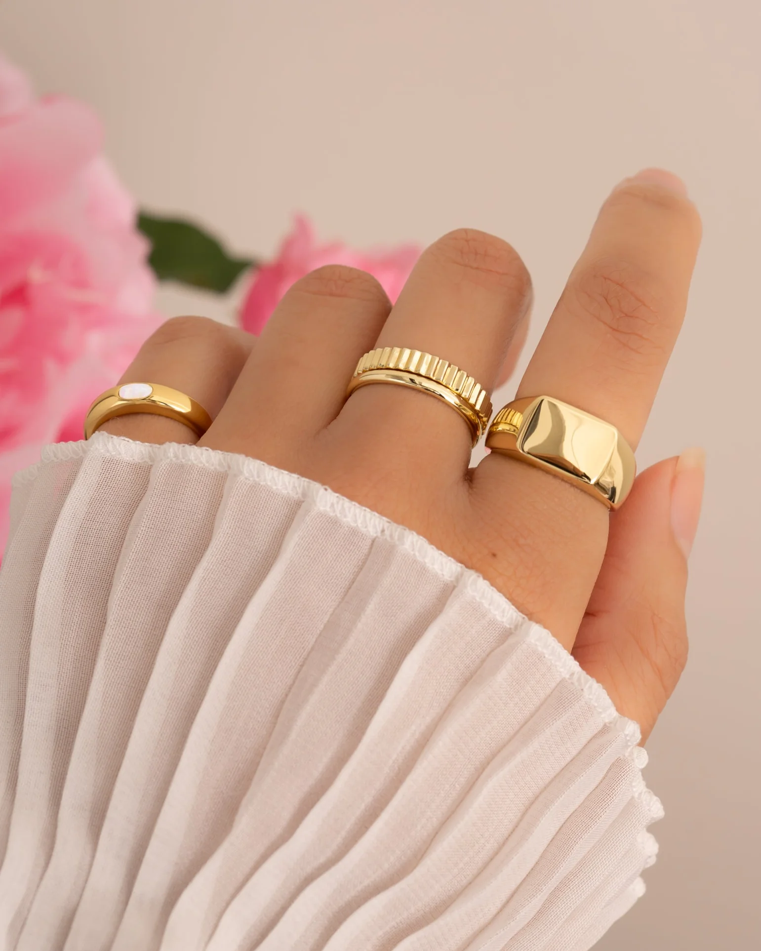 Large Square Signet Ring - Image 4