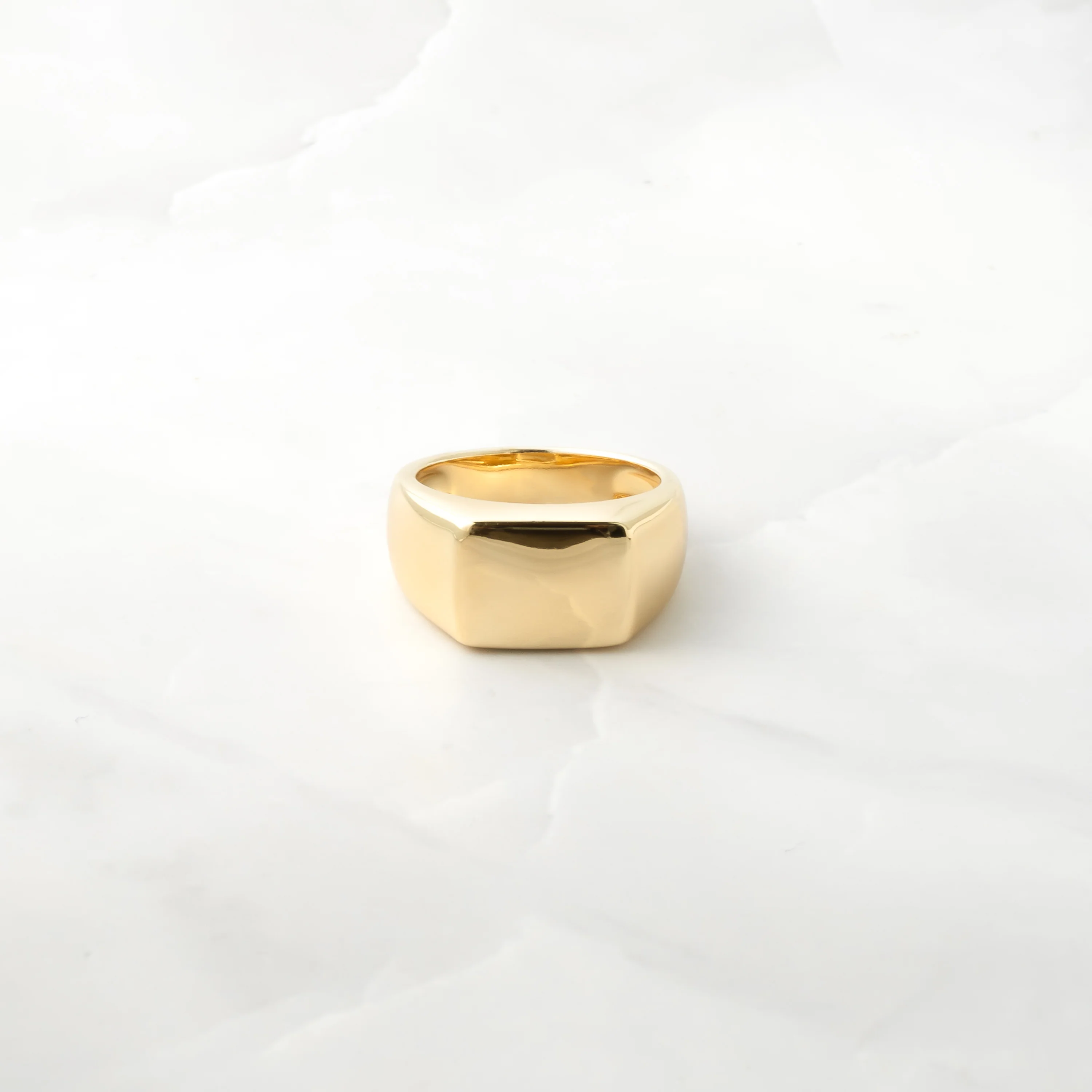 Large Square Signet Ring - Image 6