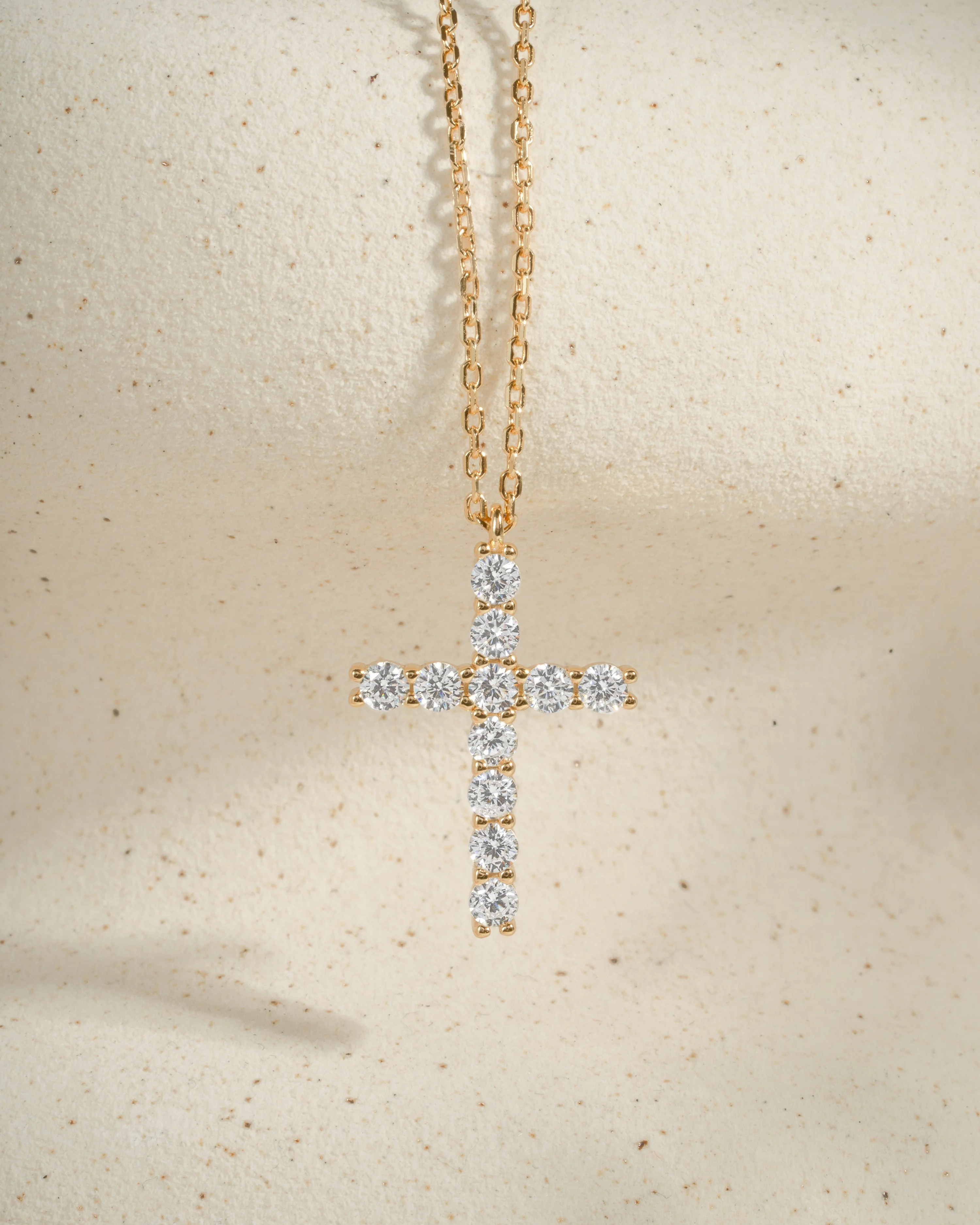 Large Studded Cross Necklace - Image 11