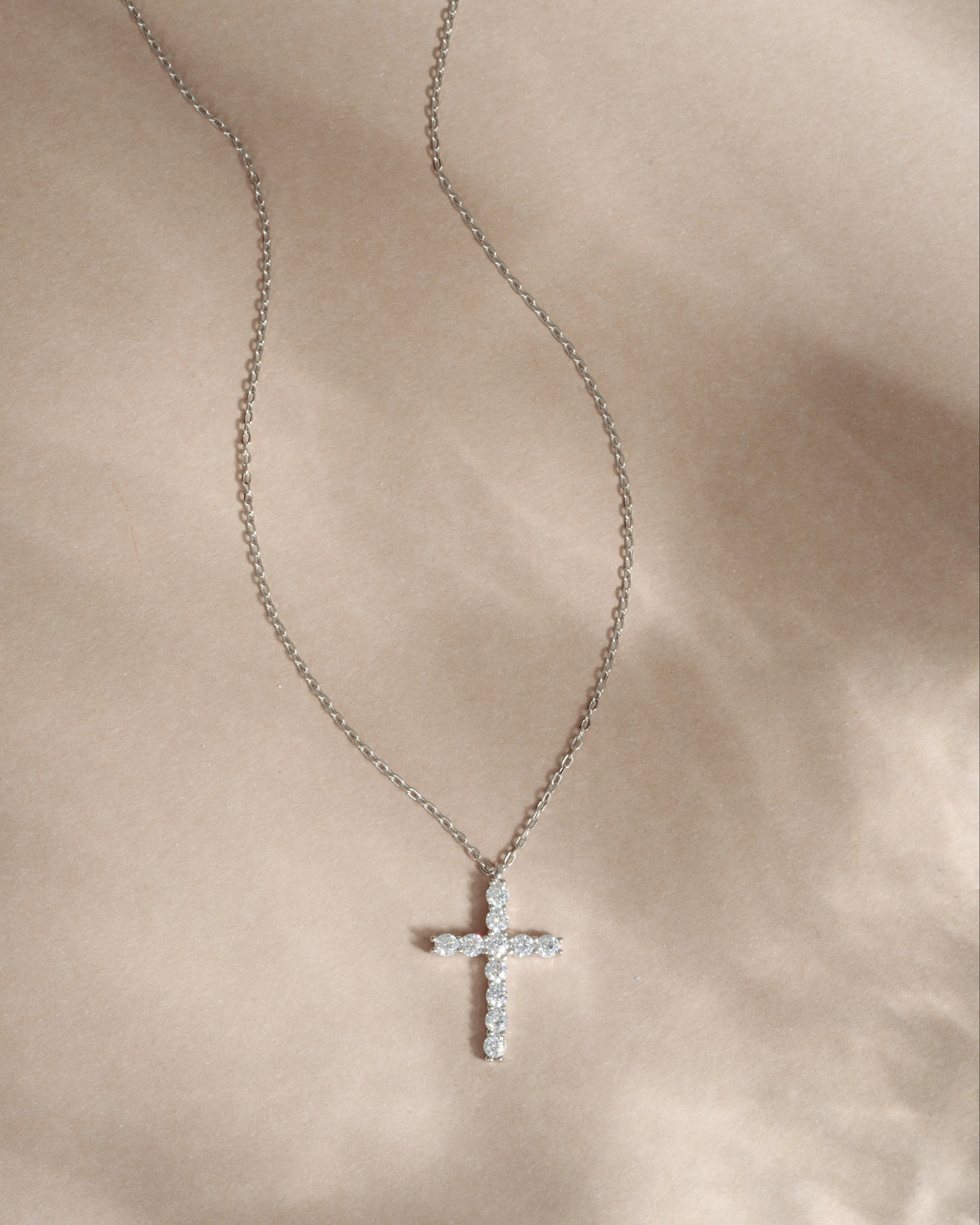 Large Studded Cross Necklace - Image 12