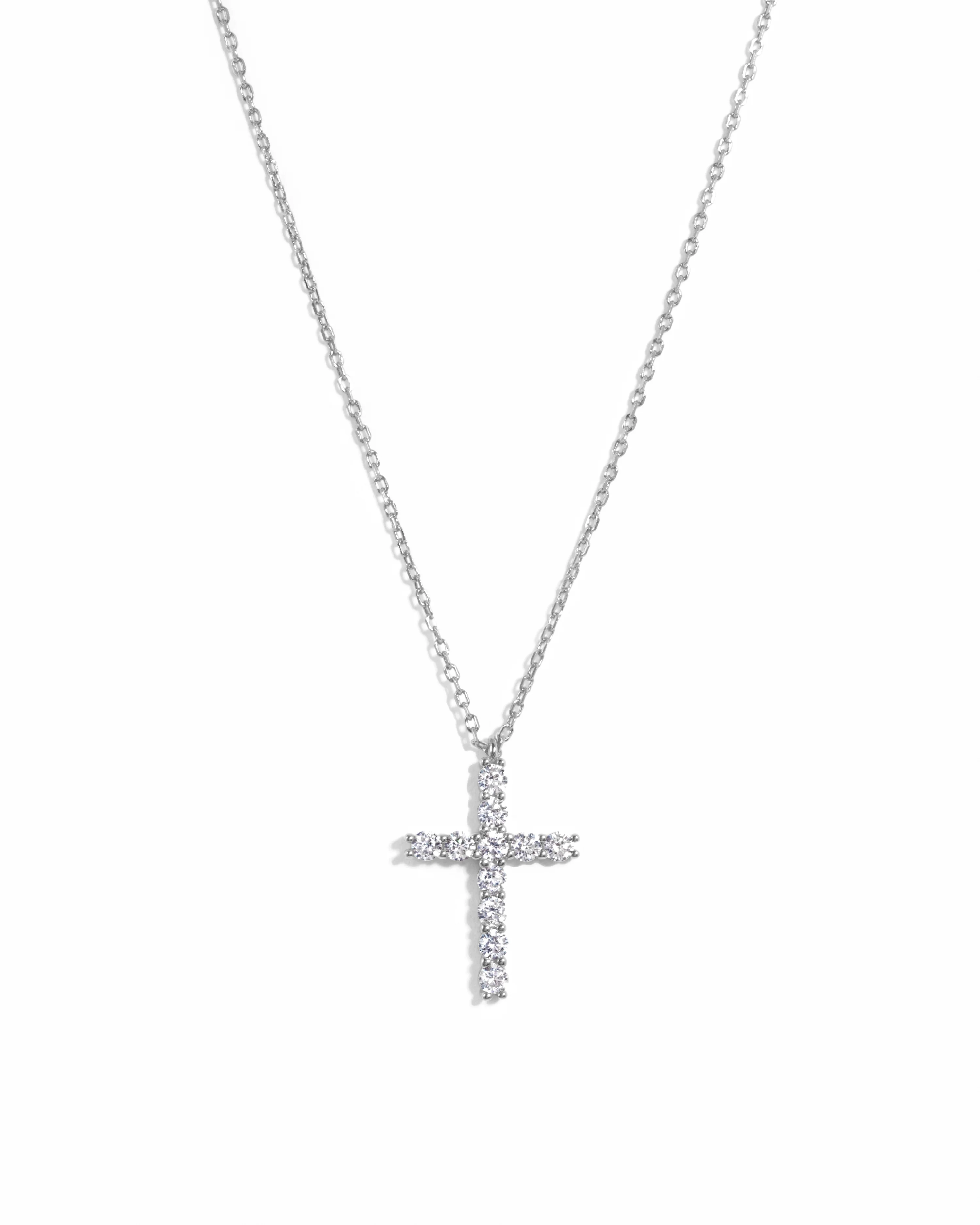 Large Studded Cross Necklace - Image 3