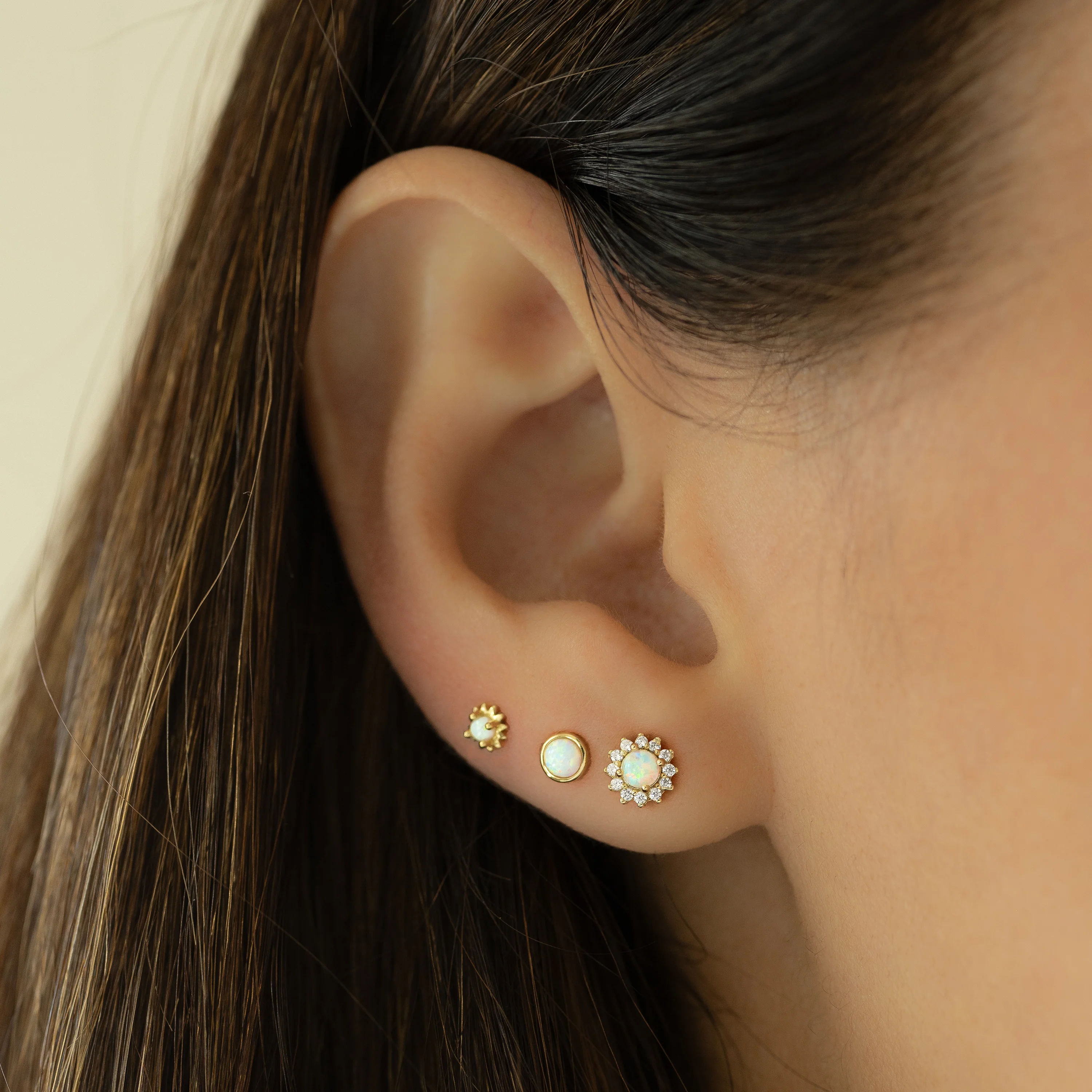 Lora Opal Stud Earrings - Image 7