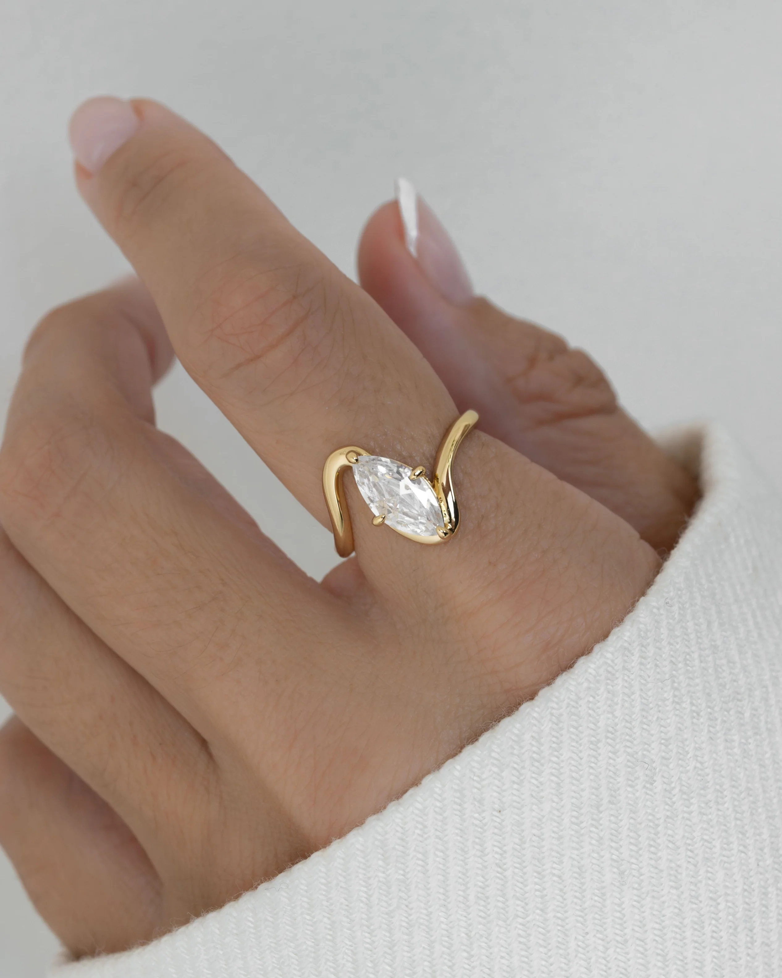 Marquise Swirl Ring - Image 2