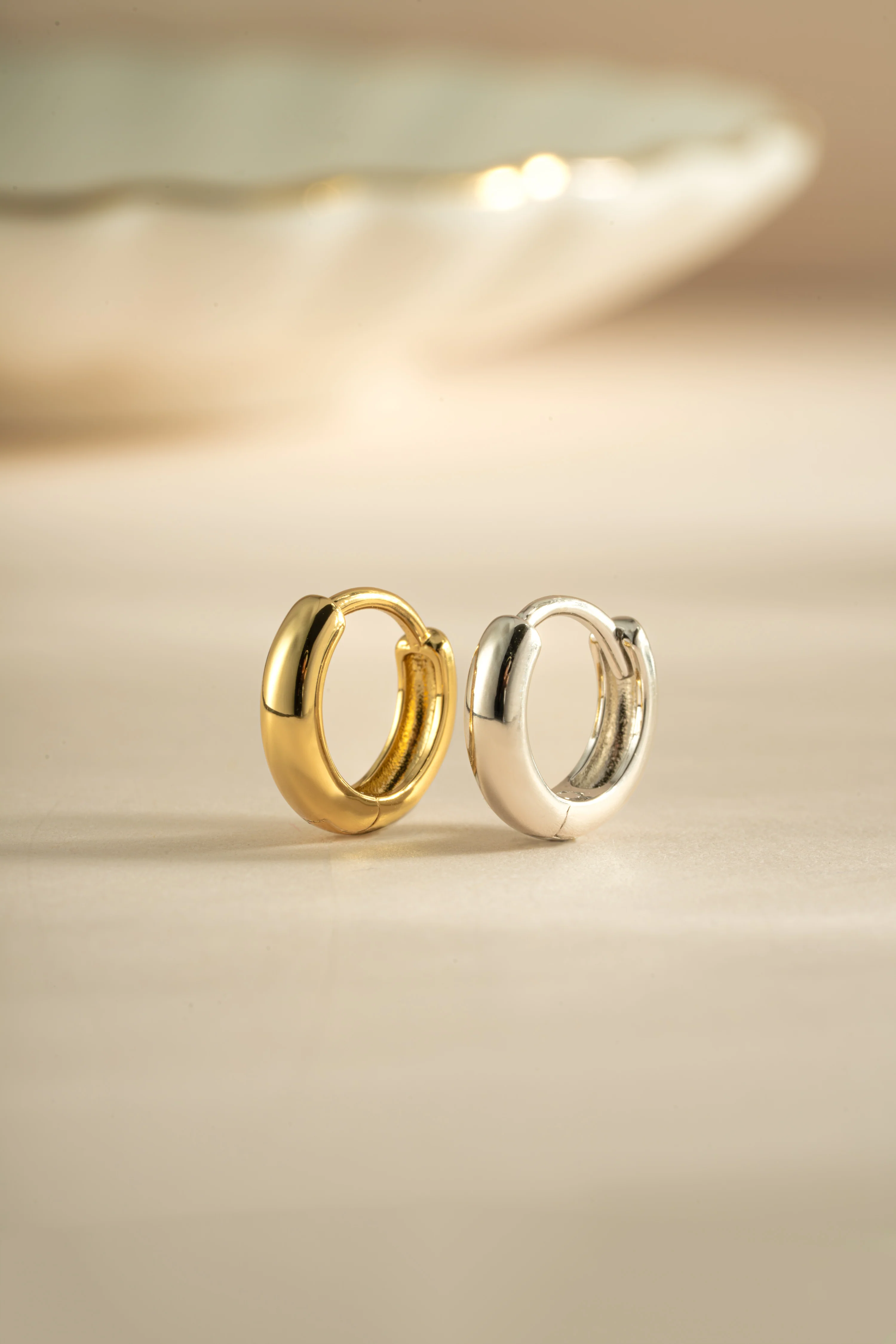 Minimalist Huggie Hoops - Image 3