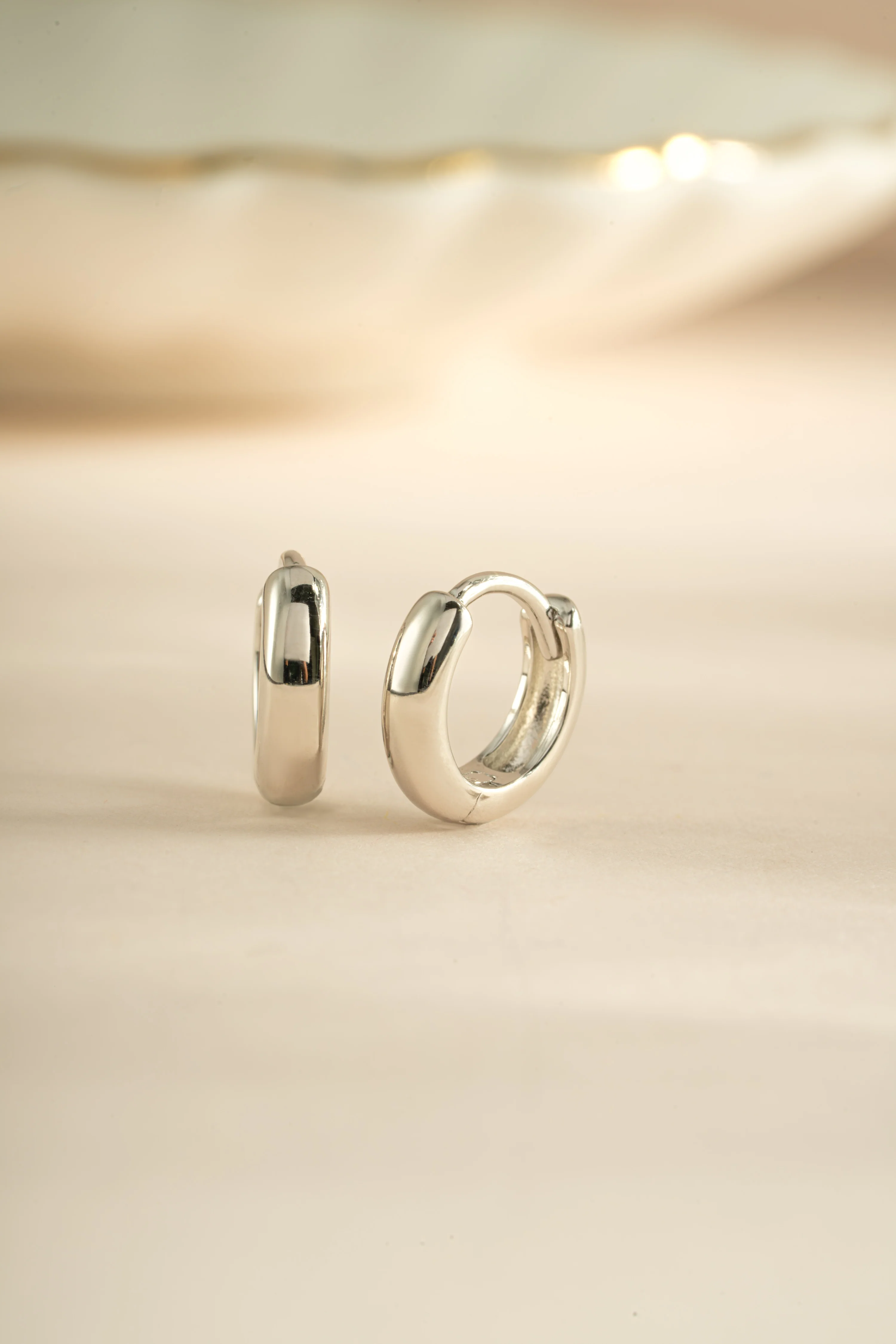 Minimalist Huggie Hoops - Image 7