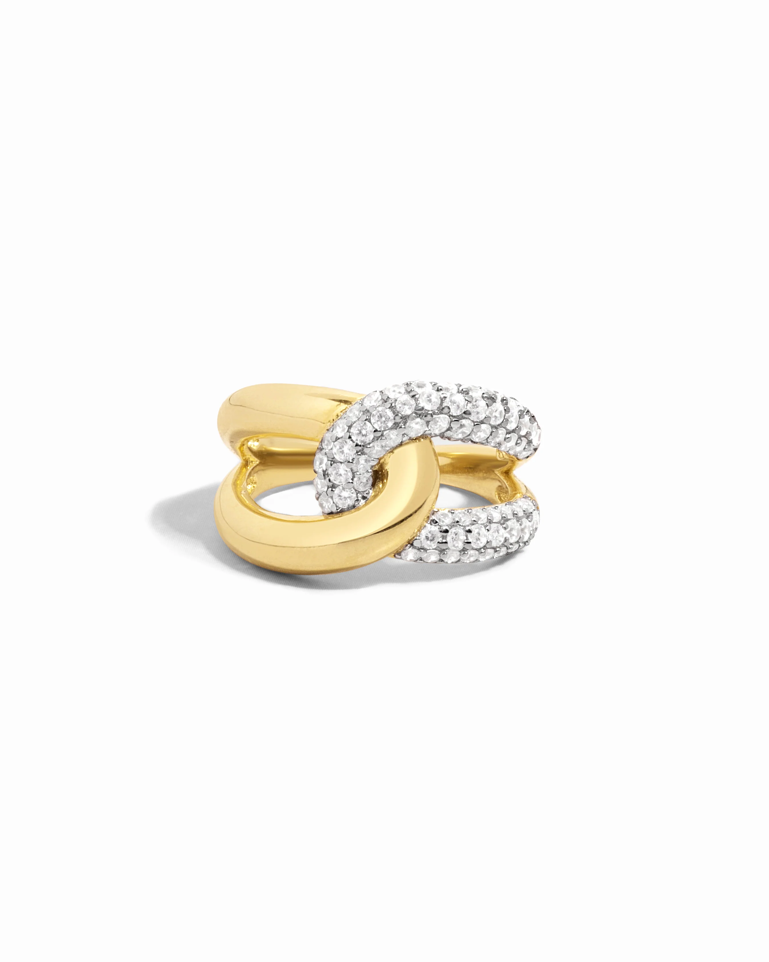 Mixed Metal Loop Ring