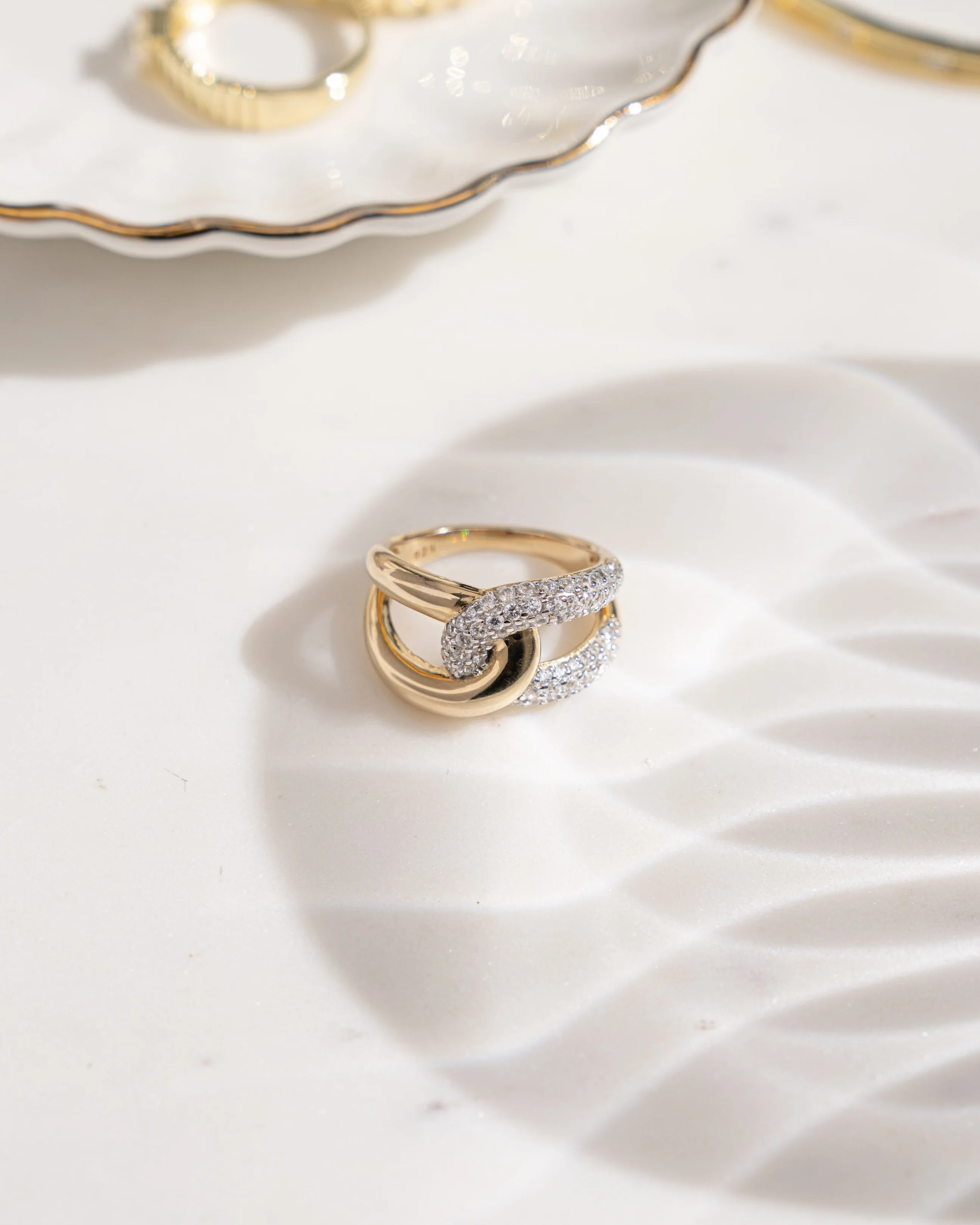 Mixed Metal Loop Ring - Image 3