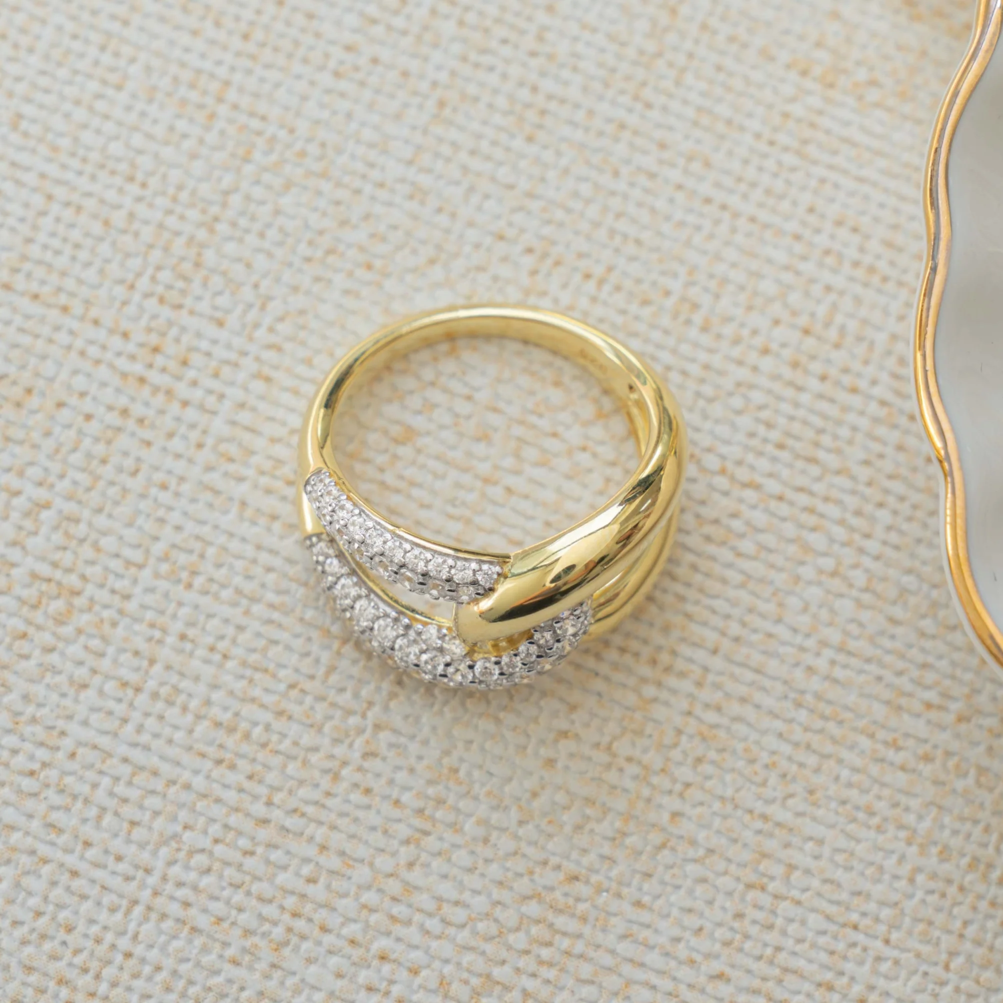 Mixed Metal Loop Ring - Image 8