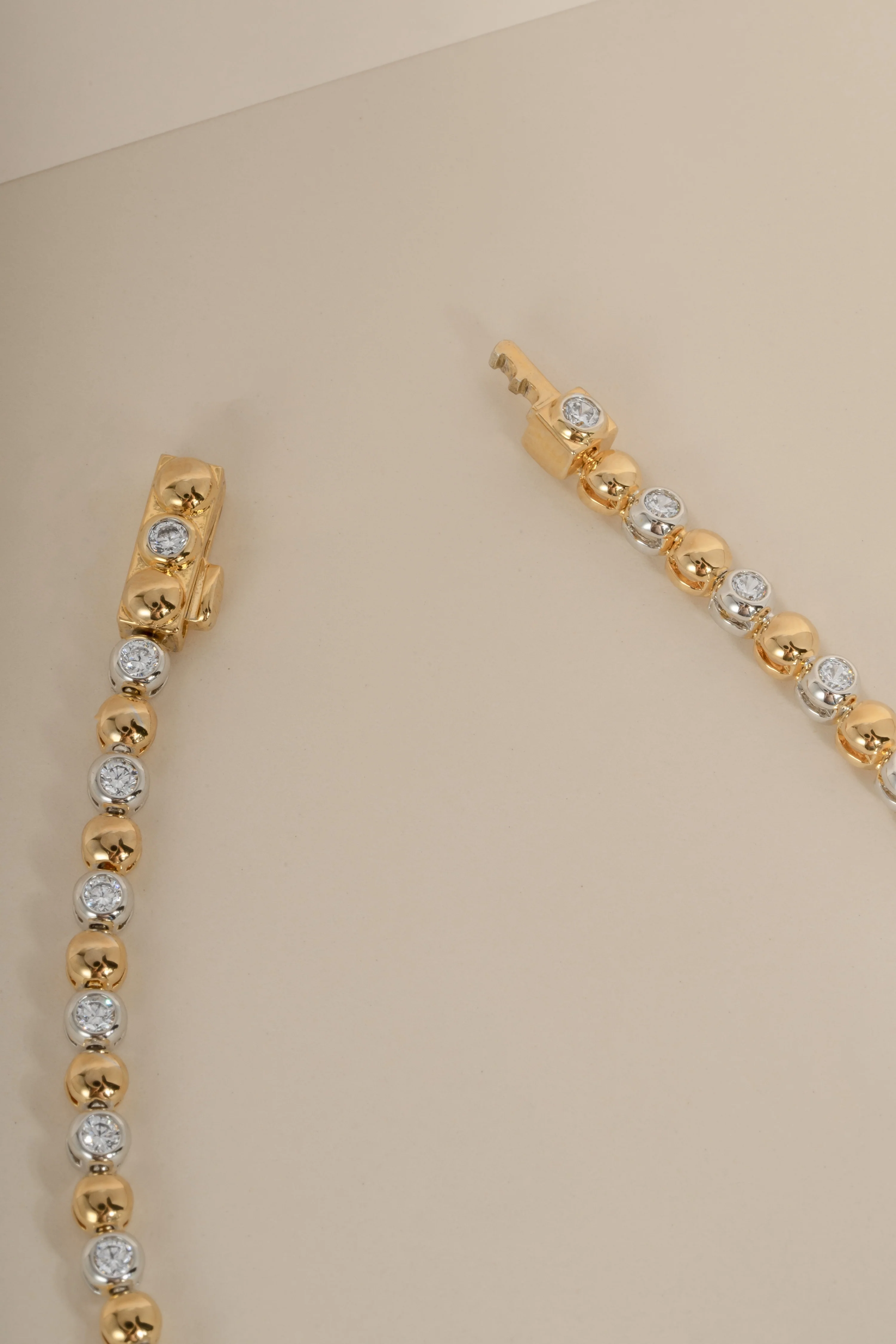 Mixed Metal Tennis Necklace - Image 5